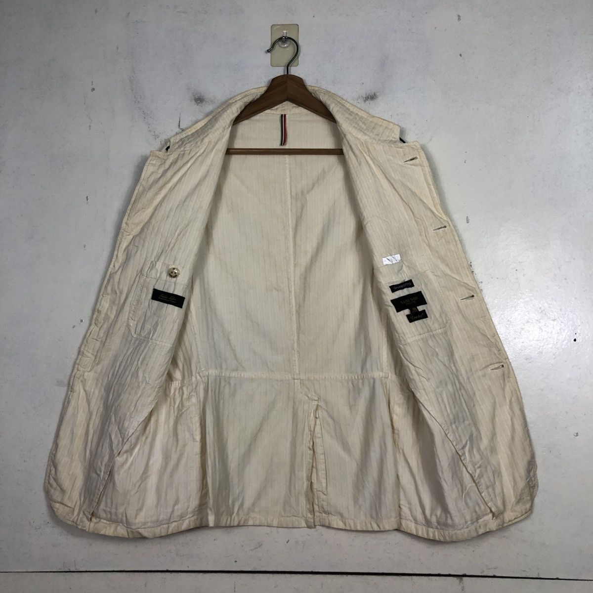 Issey Miyake 💥VINTAGE HICKORY CHORE JACKET STRIPED SABI SABI Size US S / EU 44-46 / 1 - 15 Thumbnail
