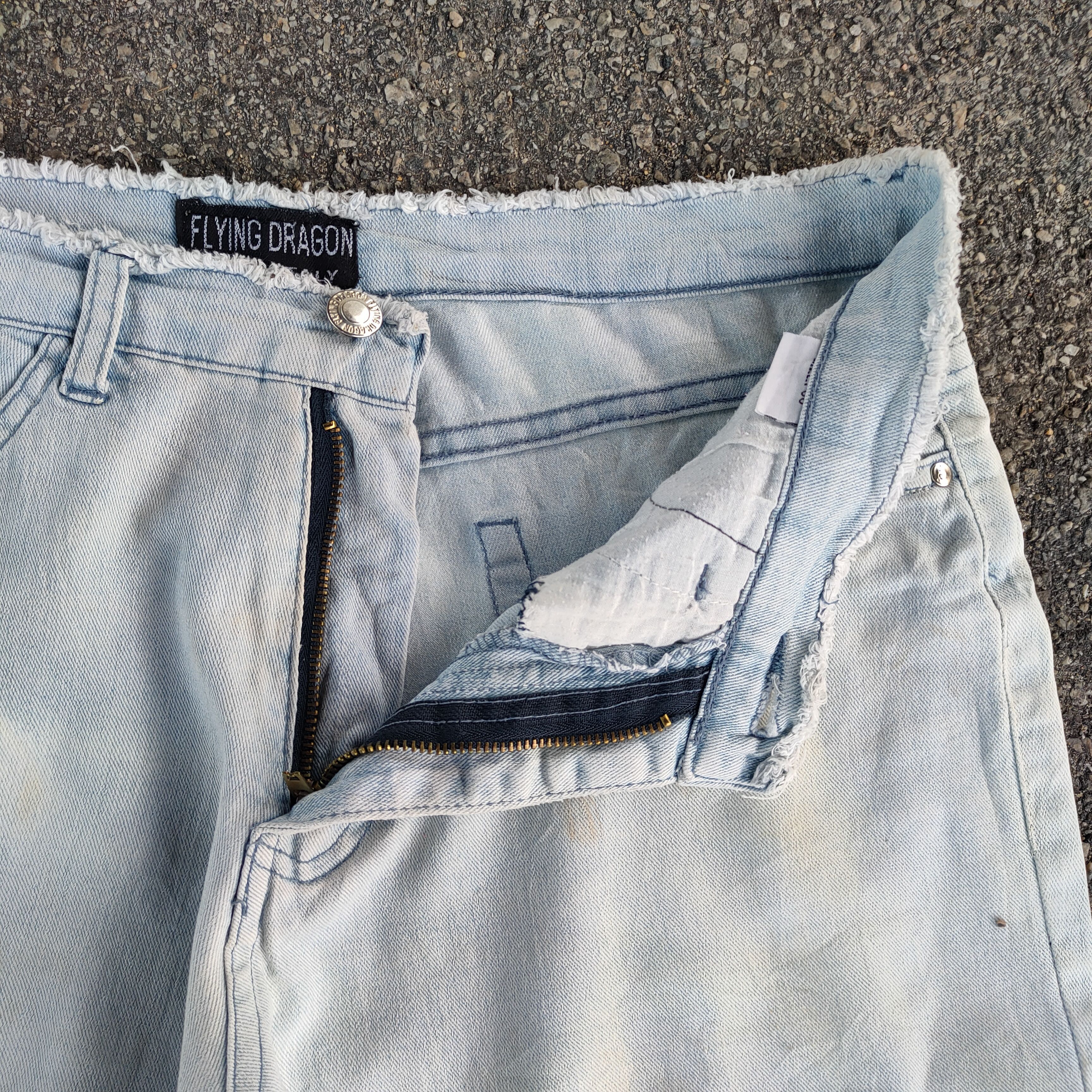 Jean FLARE VINTAGE FLYING DRAGON FADED JEAN DENIM PANTS Size US 30 / EU 46 - 8 Thumbnail