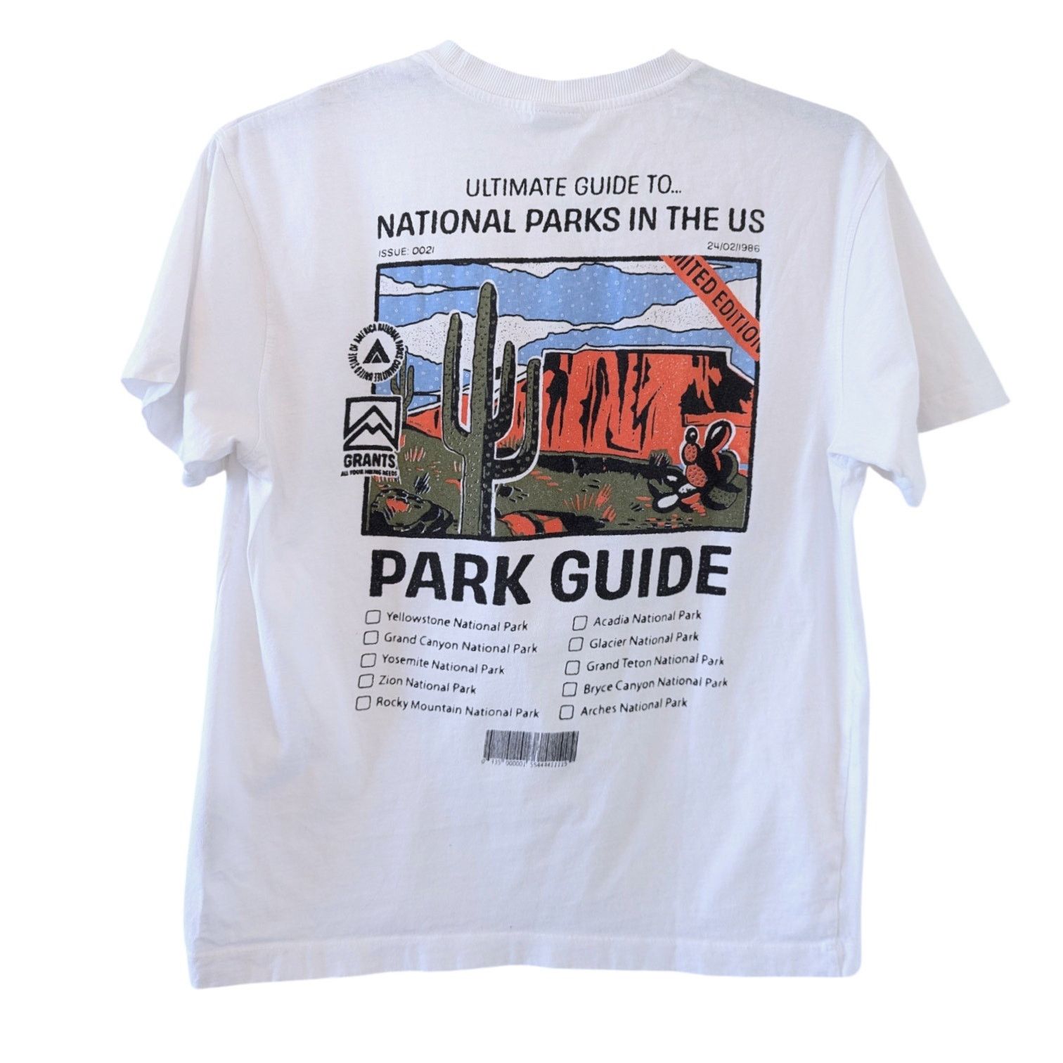 Cotton On Cotton On White National Park Guide Tshirt Loose Fit Medium Size US M / EU 48-50 / 2 - 1 Thumbnail