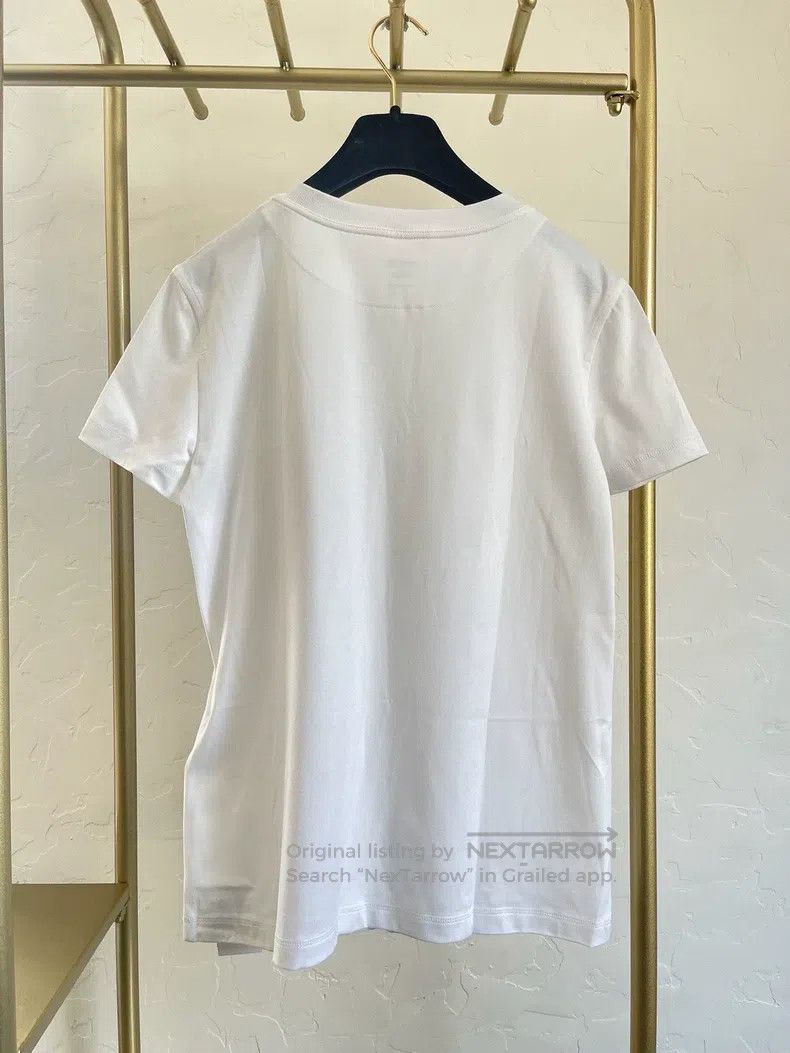 Hermes Hermes White Classic Short-sleeved Shirt Size XS / US 0-2 / IT 36-38 - 2 Thumbnail