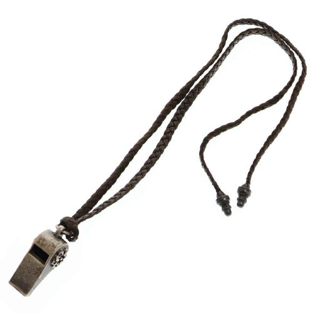 Chrome Hearts CHROME HEARTS SILVER CELTIC WHISTLE PENDANT BRAID NECKLACE Size ONE SIZE - 2 Thumbnail