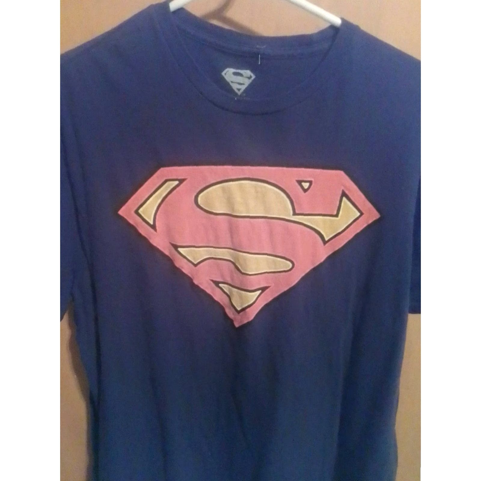 Vintage SZ Superman T-Shirt Short Sleeve Blue Big Graphic L Mens Size Regular SZ 42/44 Size US L / EU 52-54 / 3 - 2 Thumbnail