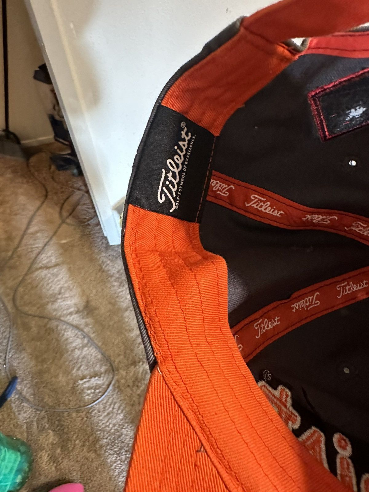 Titleist × Vintage Vintage Titleist Pro V1 “orange & grey” hat 00s Size ONE SIZE - 8 Thumbnail