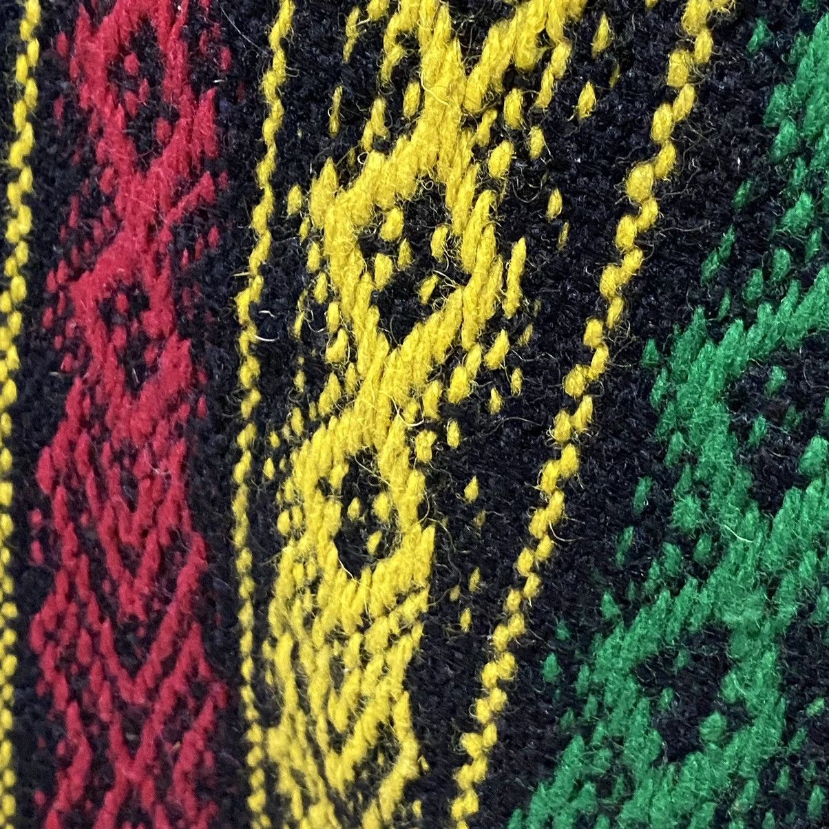 Handmade × Vintage Handmade Rasta poncho Size ONE SIZE - 11 Thumbnail