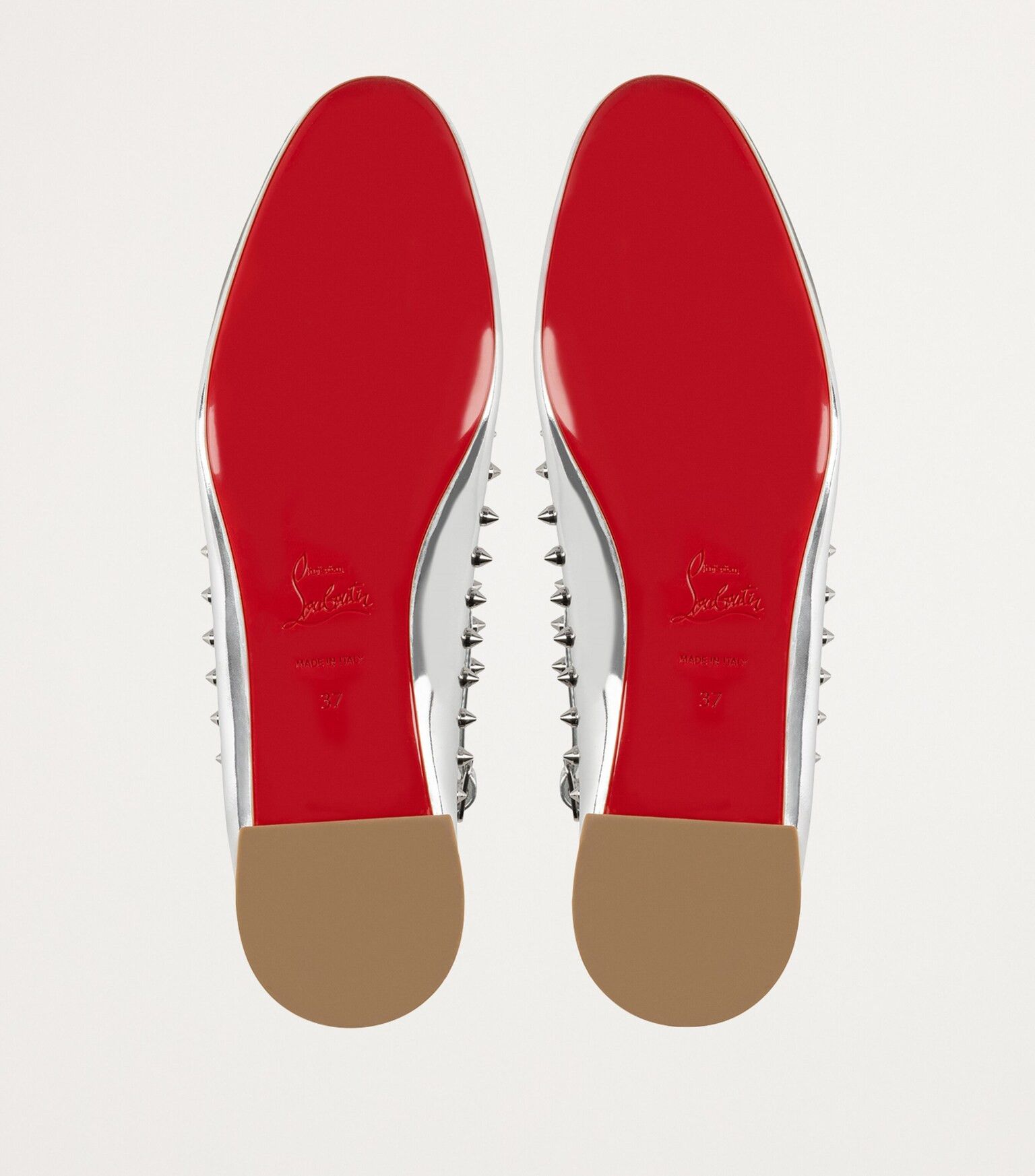 Christian Louboutin oc11z0625 Flats in Silver Size US 9 / IT 39 - 6 Thumbnail