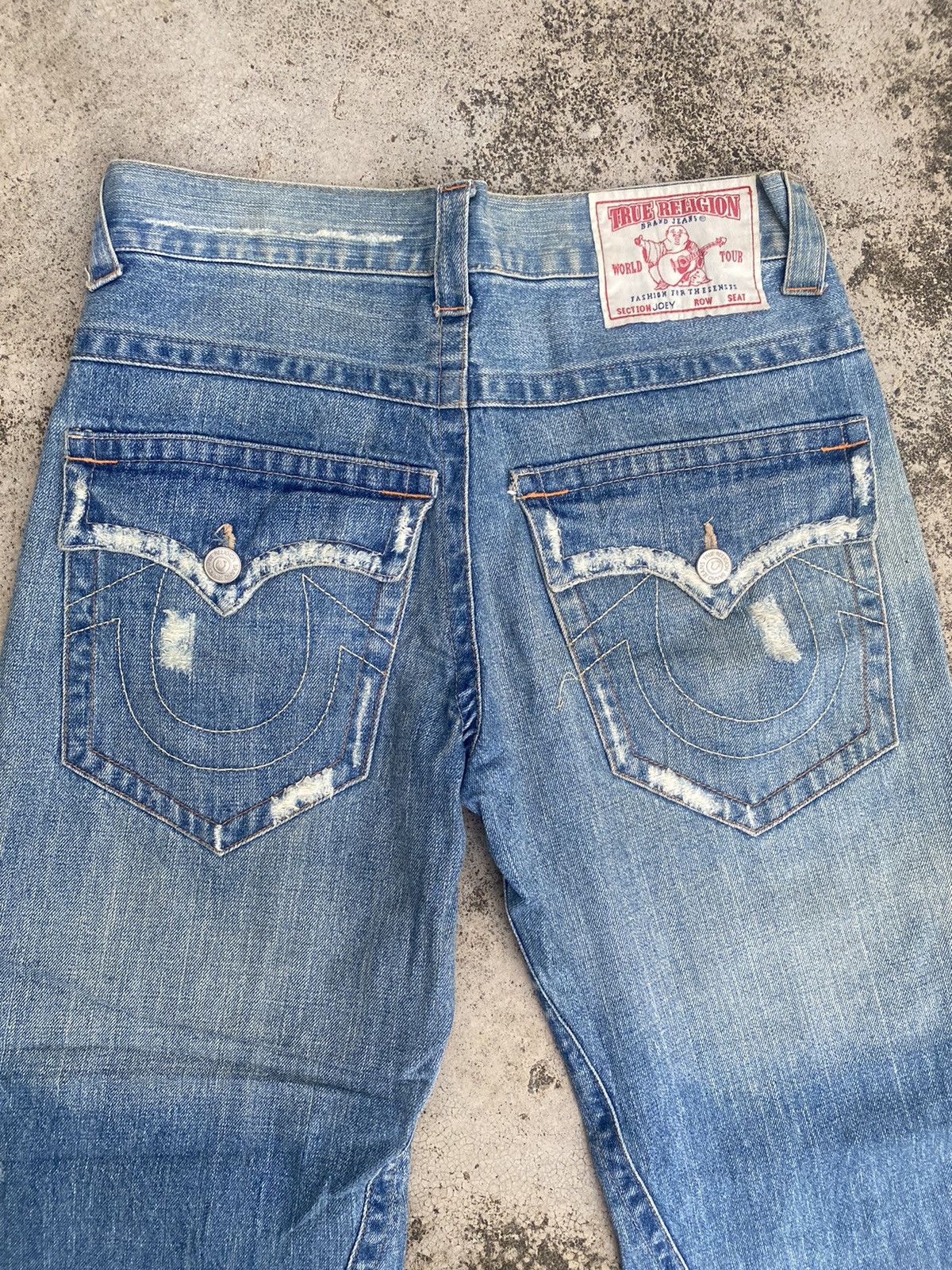 If Six Was Nine × True Religion Flare Jeans True Religion Distressed Bootcut Size US 31 - 22 Thumbnail