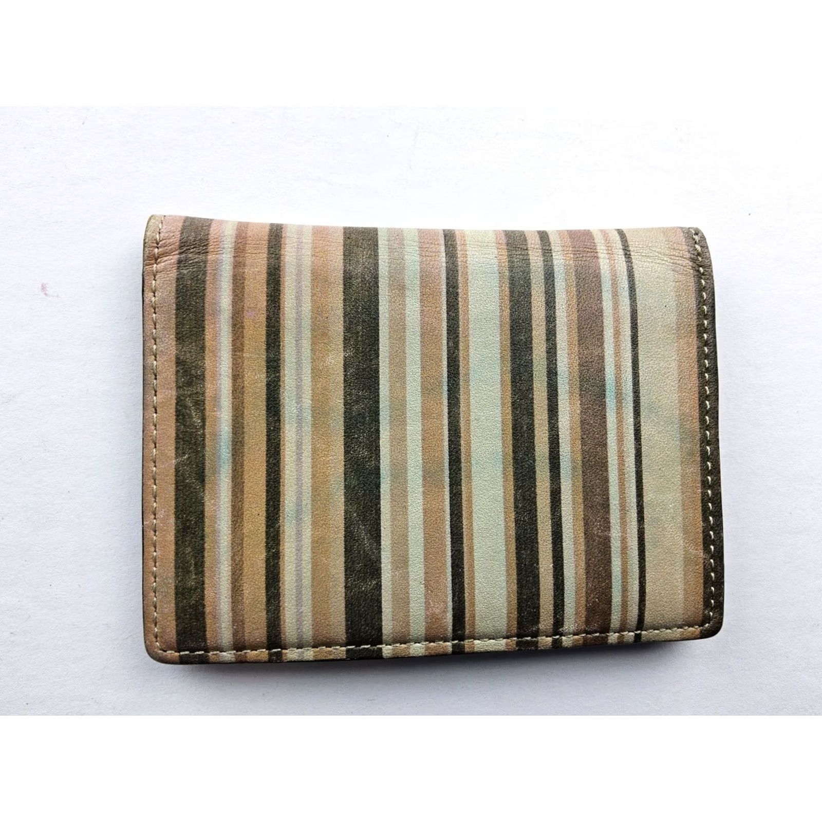 Paul Smith Paul Smith Wallet Striped Leather Bifold Card Multicolor Men Wallet Cardholder Mens Size ONE SIZE - 3 Thumbnail