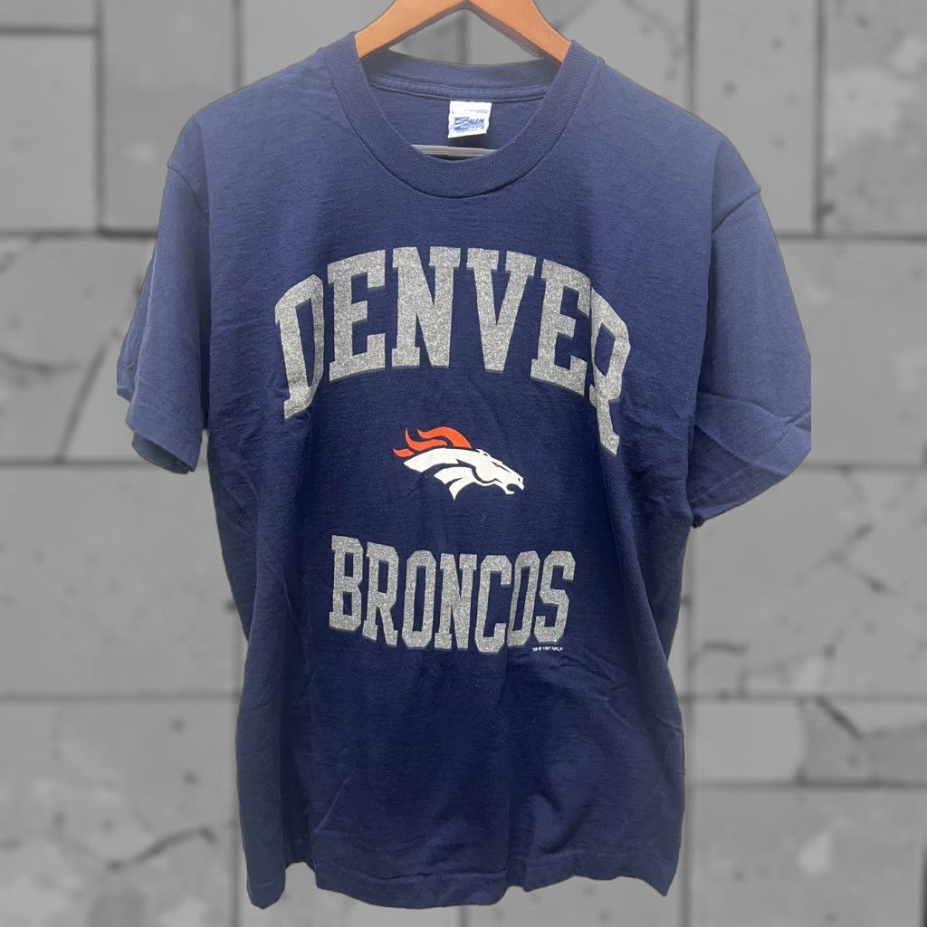 Vintage Vtg Denver Broncos Single Stitch Men’s Cotton T Shirt Sz L USA Size US L / EU 52-54 / 3 - 1 Thumbnail
