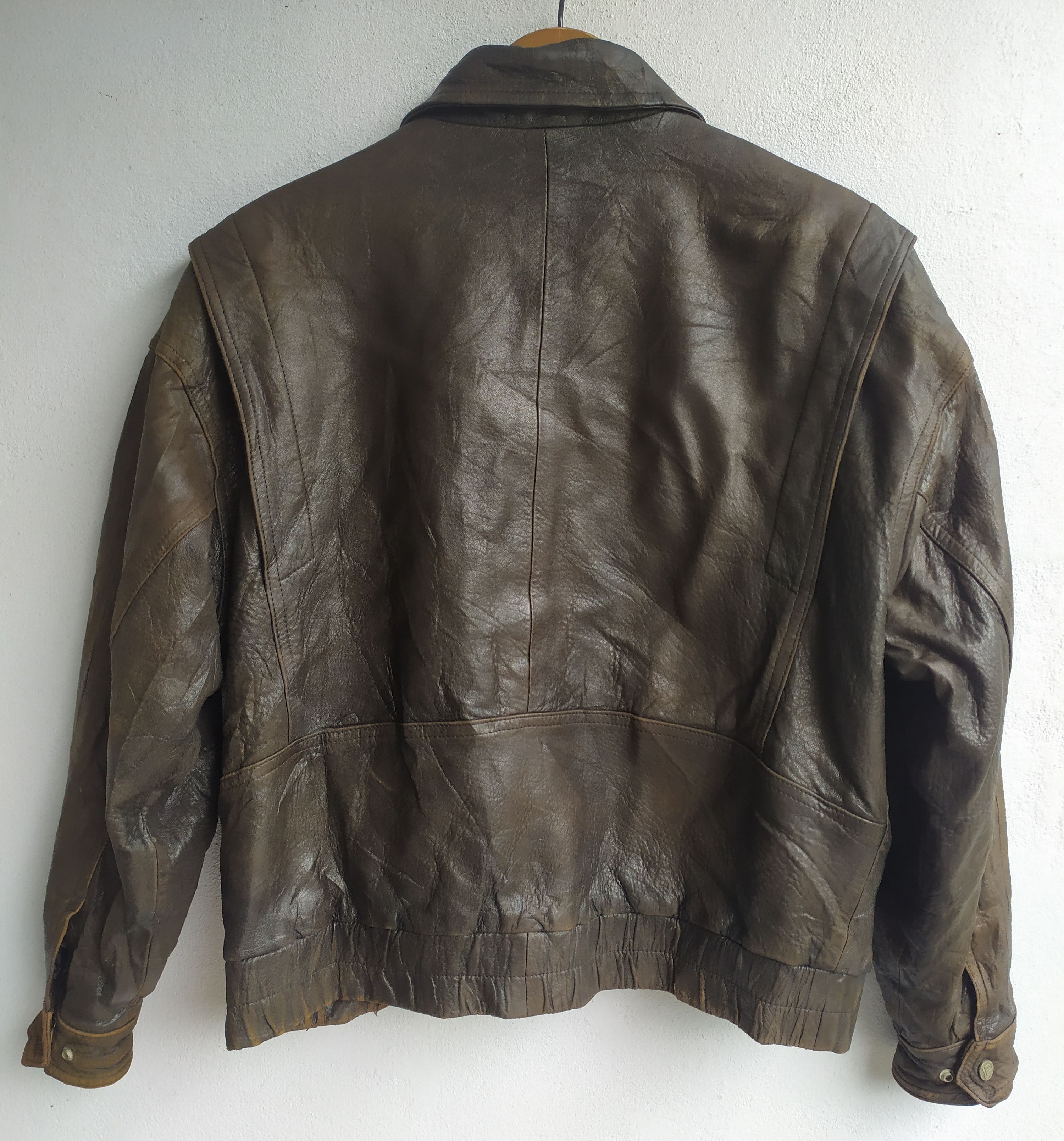 Vintage Vintage Robert Comstock Bikers Leather Jacket Size US L / EU 52-54 / 3 - 2 Thumbnail