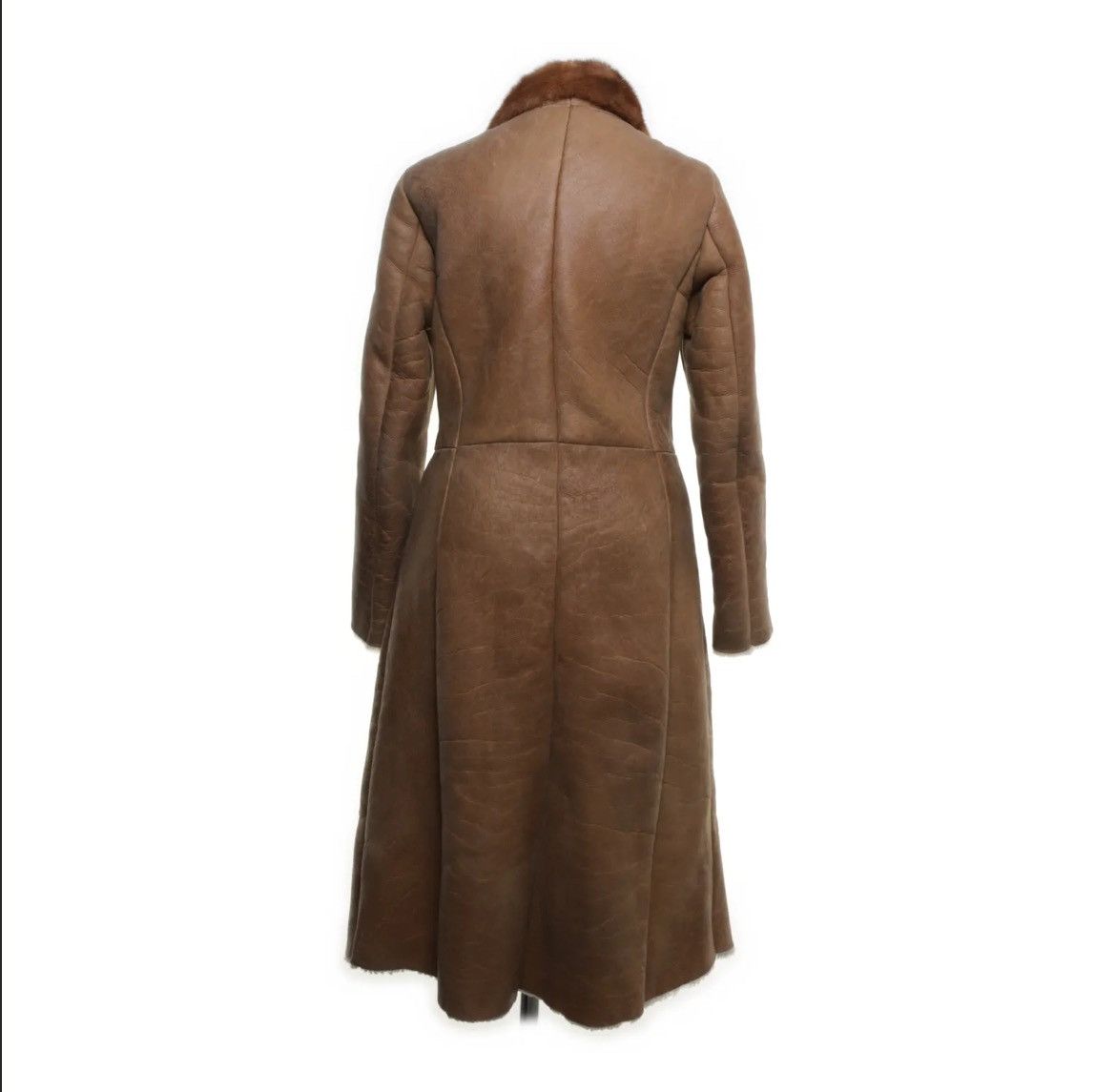 Prada Sheep Lined Mink Fur Leather Jacket Size M / US 6-8 / IT 42-44 - 3 Thumbnail