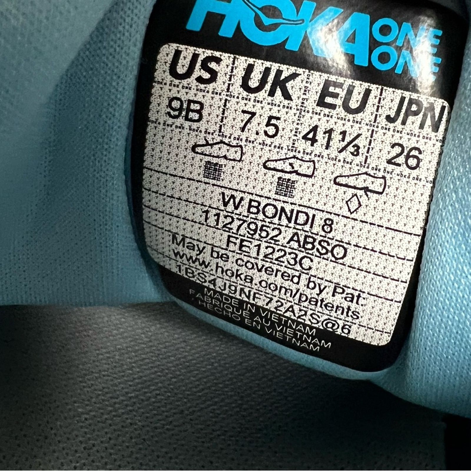 Hoka Hoka Bondi 8 Shoes Womens 9 B Airy Blue Sunlit Ocean Size US 9 / IT 39 - 10 Thumbnail