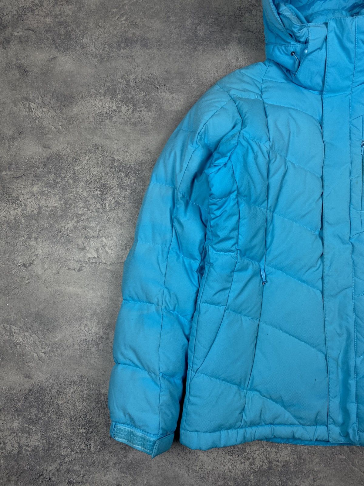 The North Face The North Face 550 Puffer Jacket Blue Fill Hooded Snow Ski Size M / US 6-8 / IT 42-44 - 3 Thumbnail