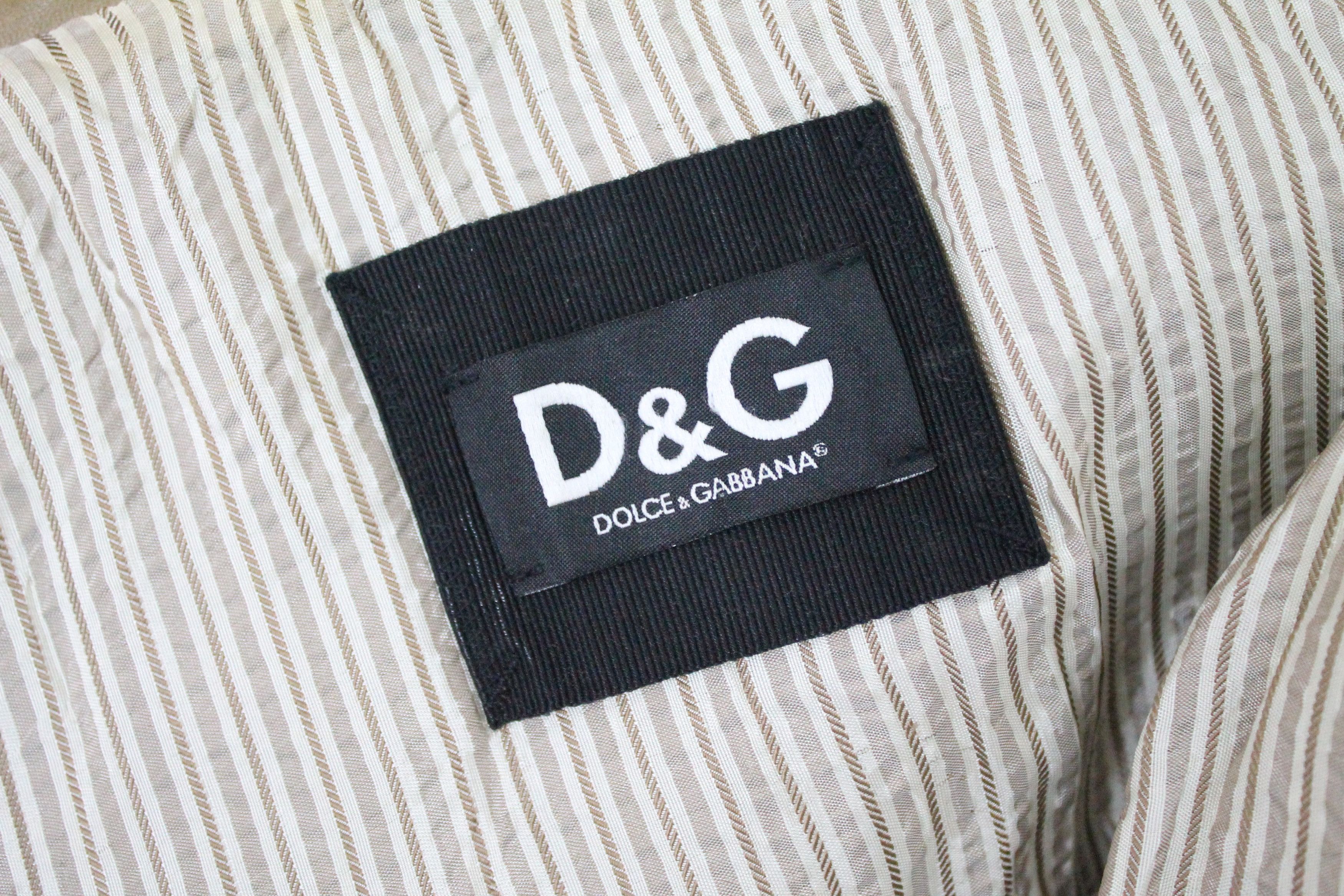 Dolce & Gabbana Vintage DOLCE & GABBANA Leather Jacket. Size US M / EU 48-50 / 2 - 8 Thumbnail