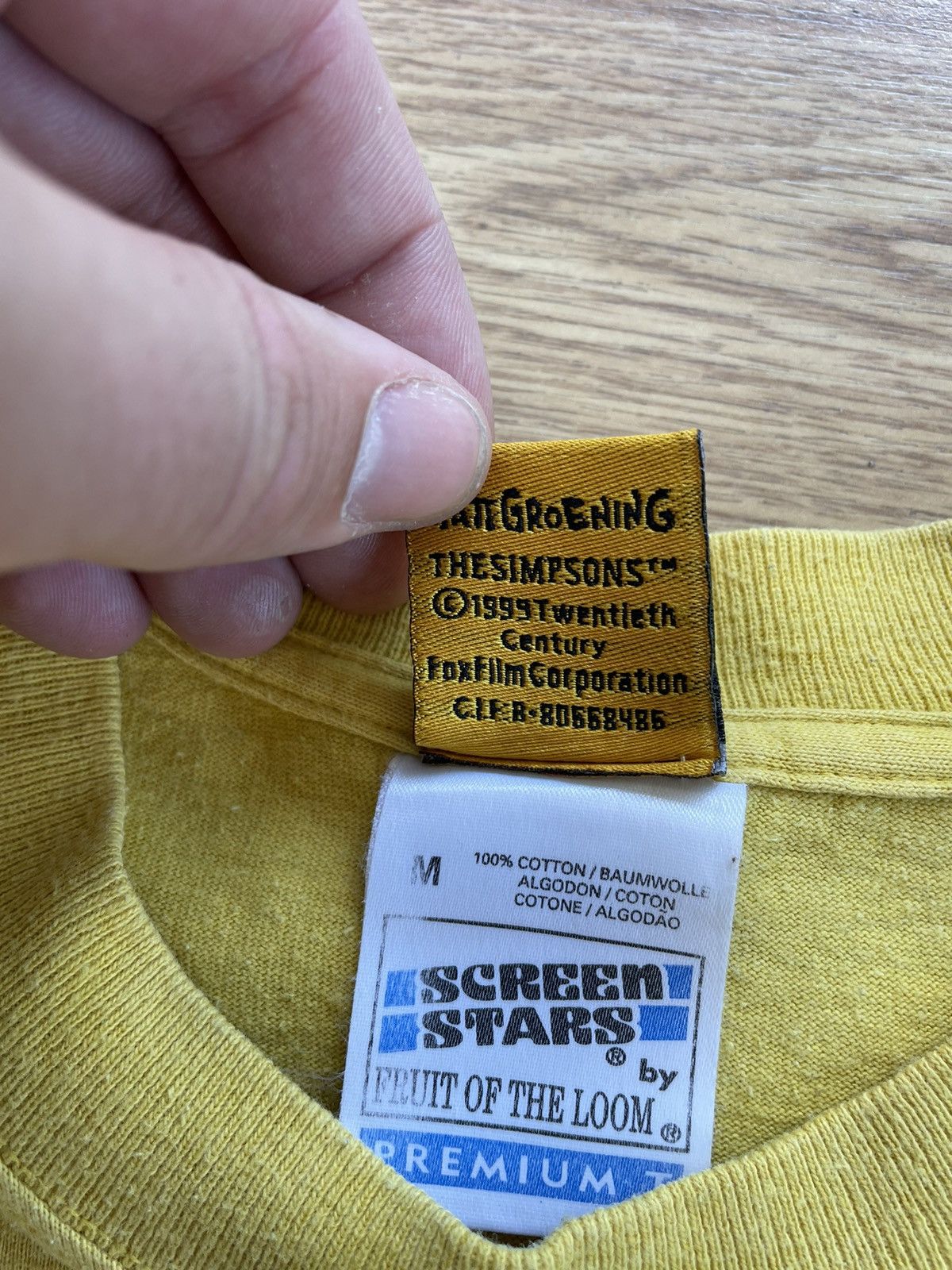 The Simpsons × Vintage 1999 the simpsons vintage shirt M Size US M / EU 48-50 / 2 - 5 Thumbnail