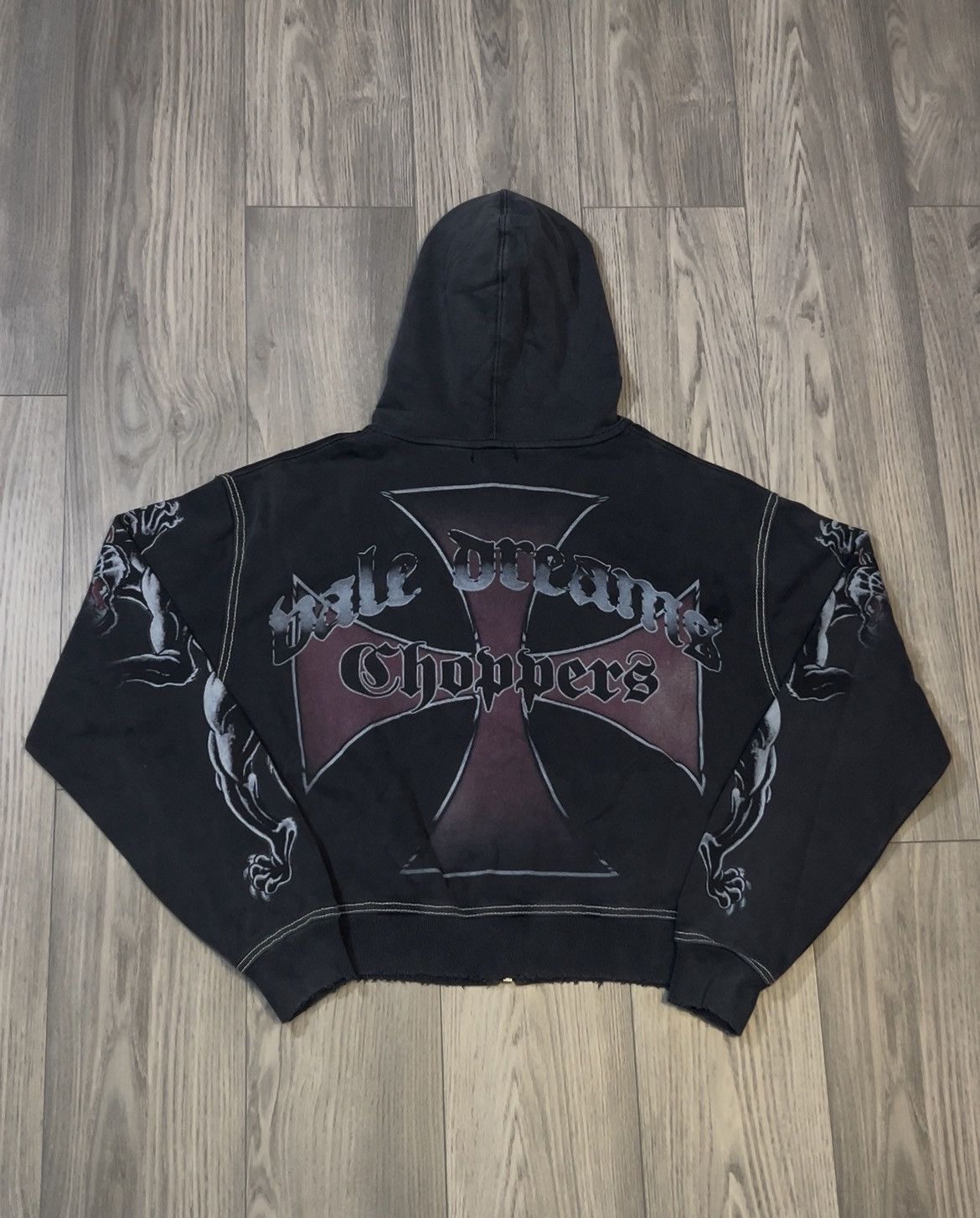 Vale Vale Forever Hardy Boyz Zip Up Hoodie (Black) Size US M / EU 48-50 / 2 - 2 Thumbnail