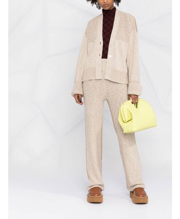 Off-White o1gr1nt1124 Diag Languid Cardigan in Sand Size XS / US 0-2 / IT 36-38 - 2 Thumbnail