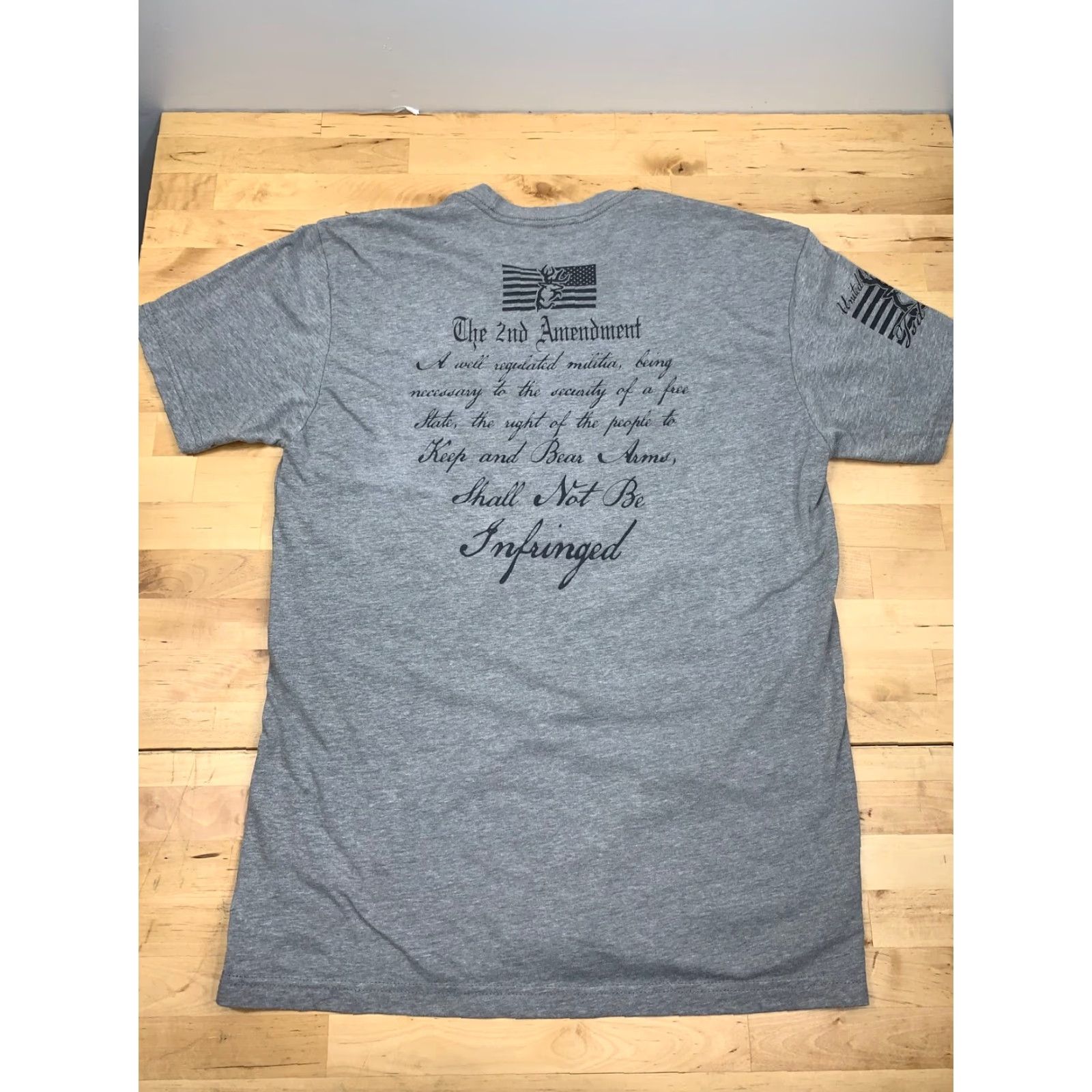 Next Level WE THE PEOPLE 2nd Amendment Gray SHORT SLEEVE T-SHIRT Sz. Medium #2576 Size US M / EU 48-50 / 2 - 3 Thumbnail