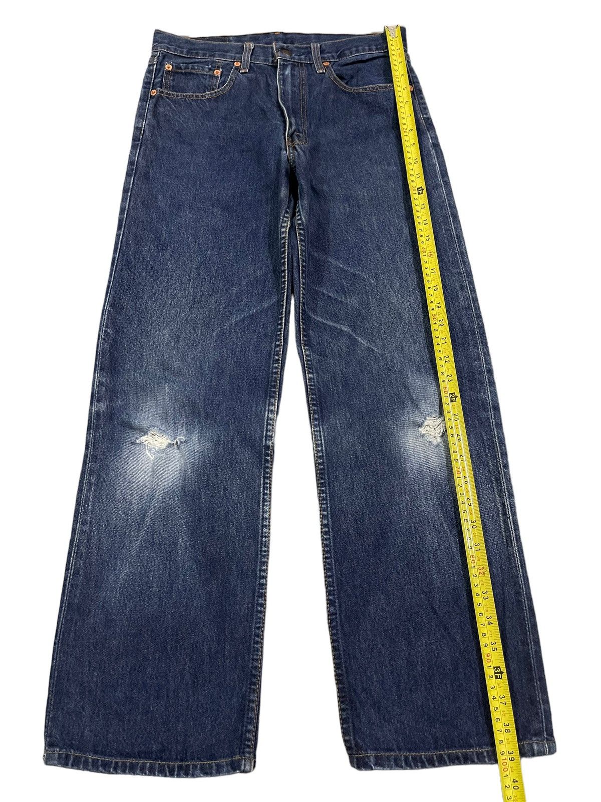 Levi's Vintage 90s Levis 508 Blue Wash Distress Baggy Jeans Size US 30 / EU 46 - 11 Thumbnail