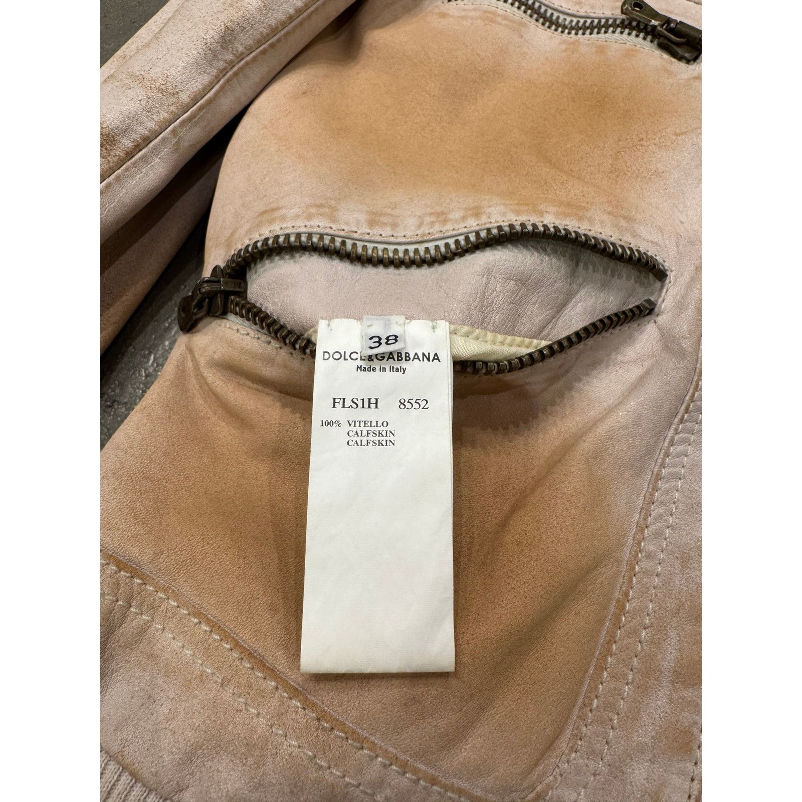Dolce & Gabbana S/S 2003 Dolce & Gabbana multi zipper rust stained jacket Size US M / EU 48-50 / 2 - 8 Thumbnail
