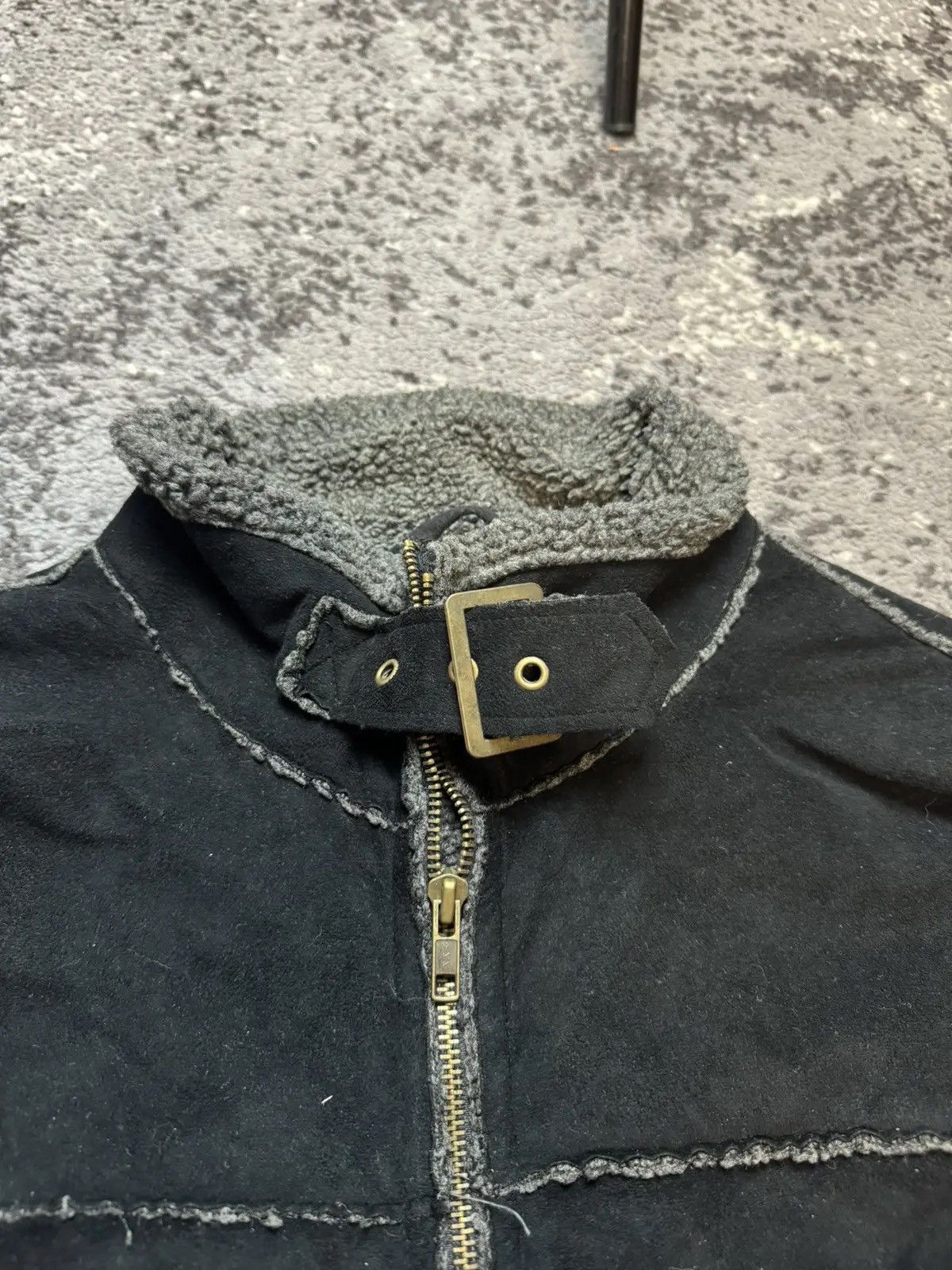 Vintage Vintage Y2K Double Suede Fur Style Jacket Avantgarde Size US M / EU 48-50 / 2 - 6 Thumbnail