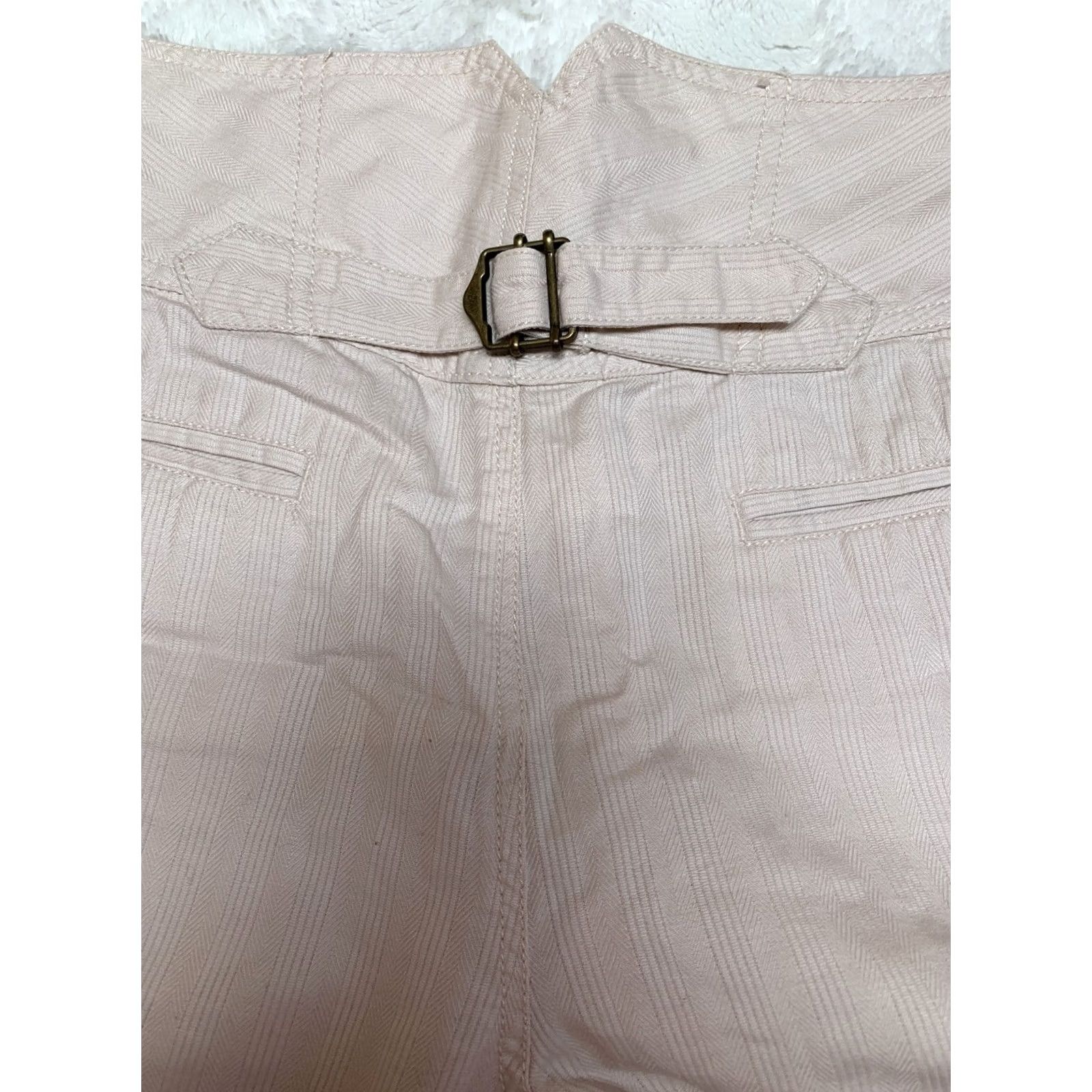 Marc by Marc Jacobs Marc by Jacobs Shorts Womens 12 Tusk Rose Pleated Linen Blend Casual Walking Size New Size 34" / US 12 / IT 48 - 5 Thumbnail