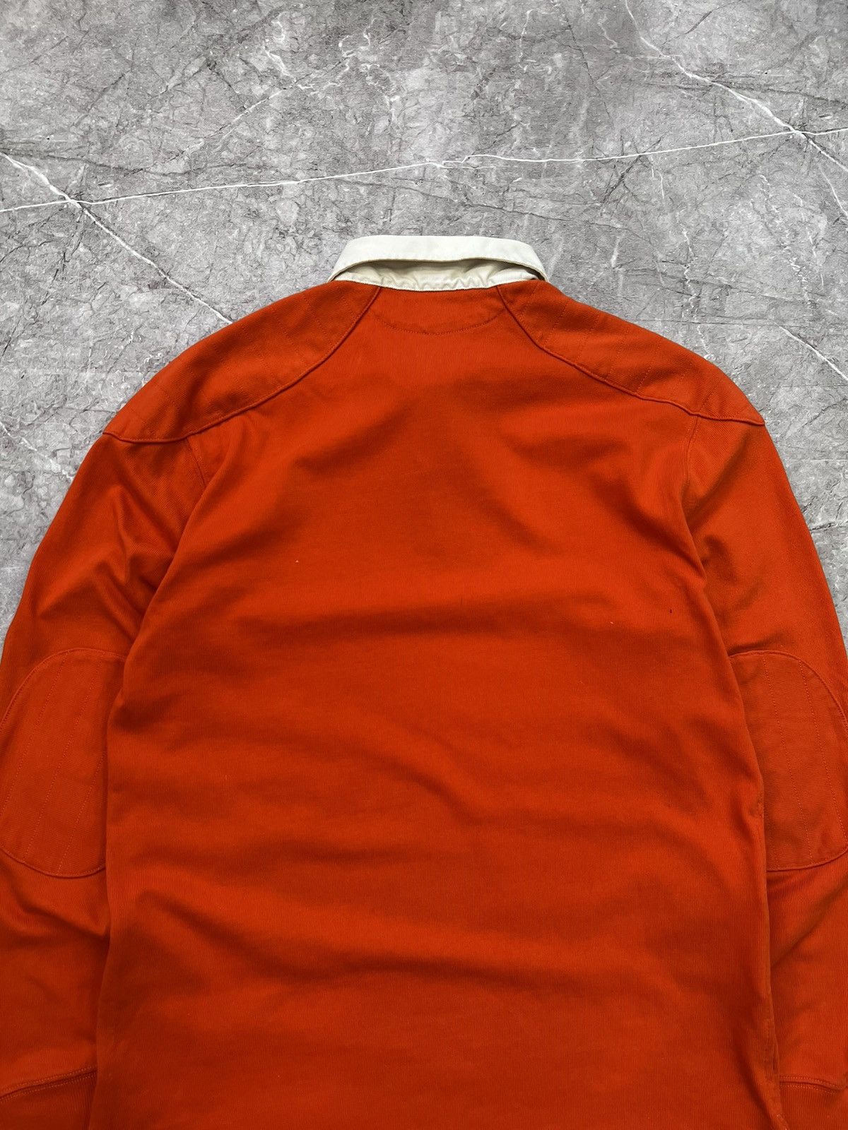 Polo Ralph Lauren × Vintage VINTAGE POLO RAPLPH ORANGE HEAVY RUGBY LONG SLEEVE Size US M / EU 48-50 / 2 - 12 Thumbnail