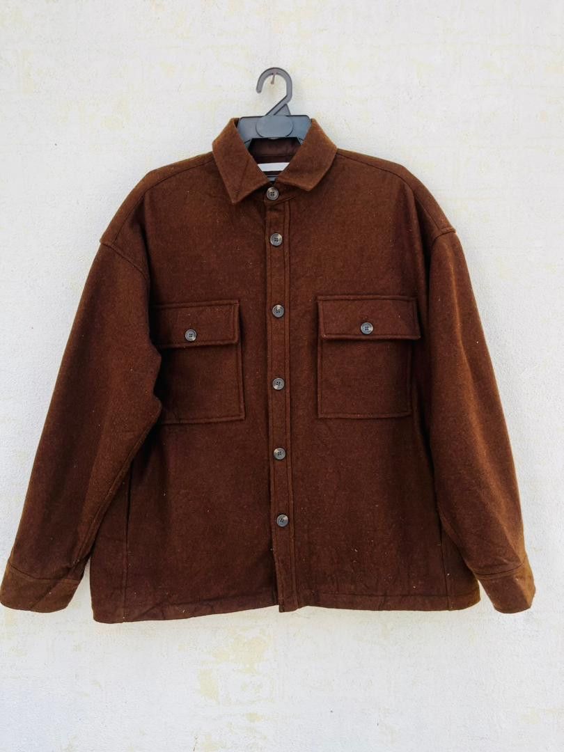 image of Vintage Sense Of Place Wool Designed Fashion Style in Coco Brown, Men's (Size XL)