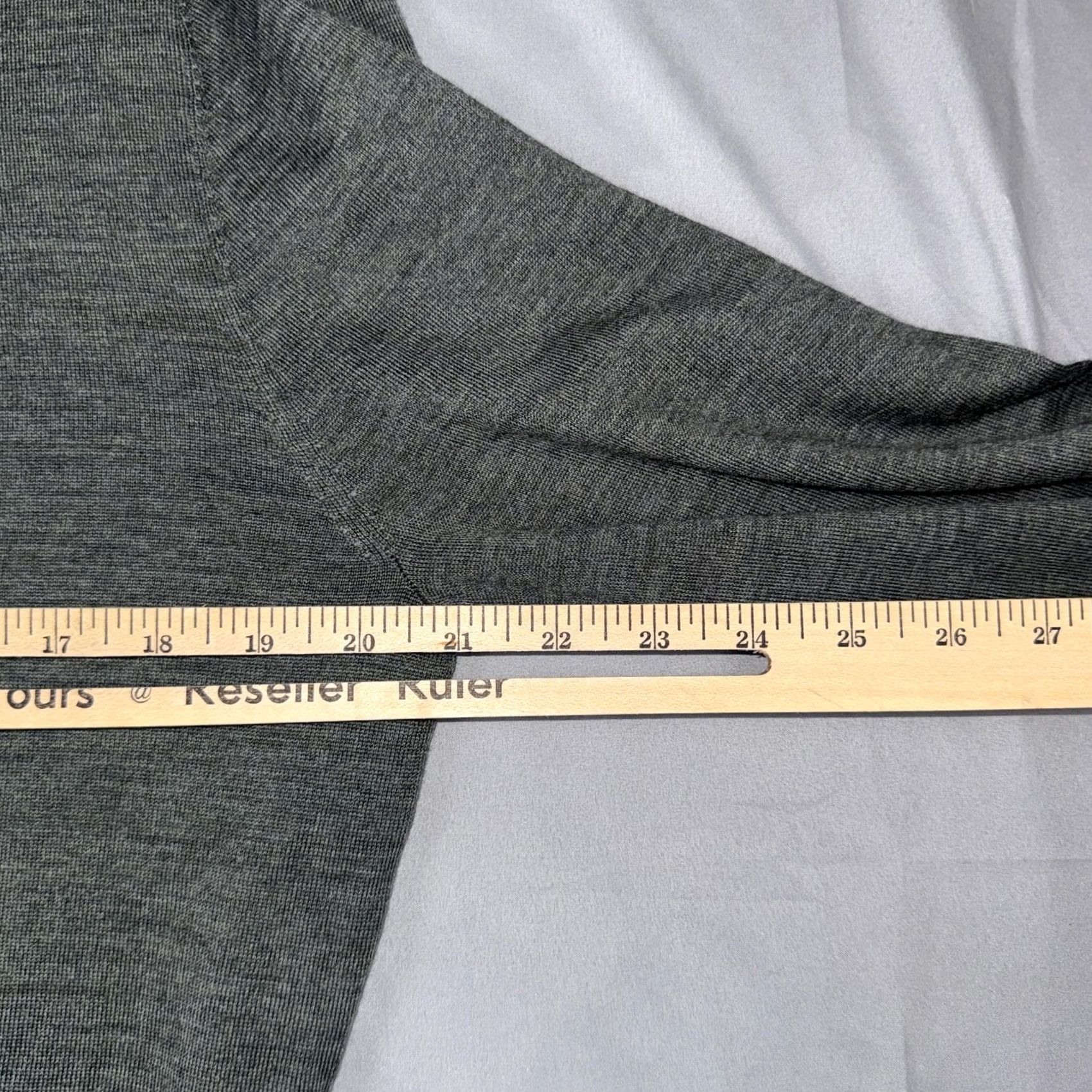 Suitsupply Suitsupply Sweater Mens Large Gray Merino Wool Crewneck Lightweight Pullover Size US L / EU 52-54 / 3 - 6 Thumbnail
