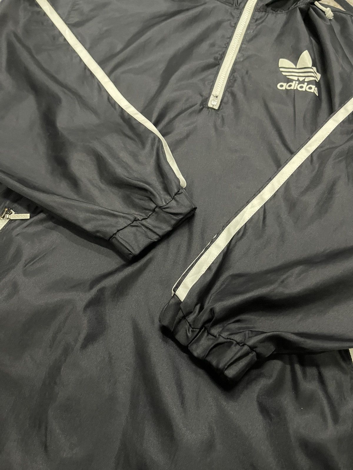 Adidas 90s ADIDAS HALF ZIPPER LIGHT JACKET HOODIE BIG LOGO Size US XL / EU 56 / 4 - 15 Thumbnail