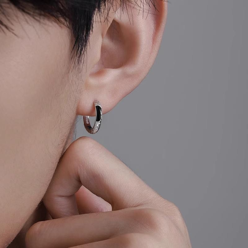 Jewelry × Sterling Silver One pairs Vintage Earrings Gothic Punk Chrome Jewelry Spike Size ONE SIZE - 3 Thumbnail