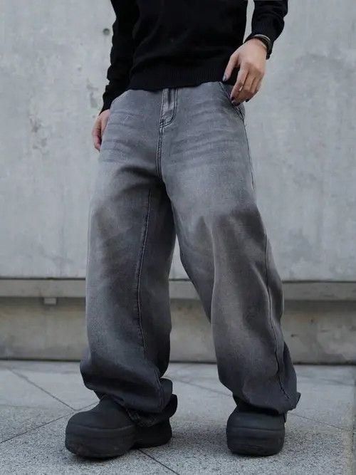 Japanese Brand Kubota x Mako Skater Washed Drip Baggy Denim Jeans Size US 32 / EU 48 - 1 Thumbnail