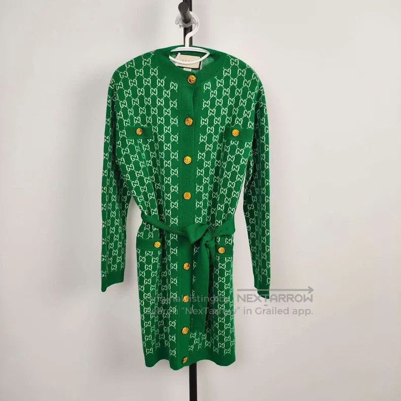 Gucci Gucci Knitted full-printed logo coat Size XS / US 0-2 / IT 36-38 - 1 Thumbnail