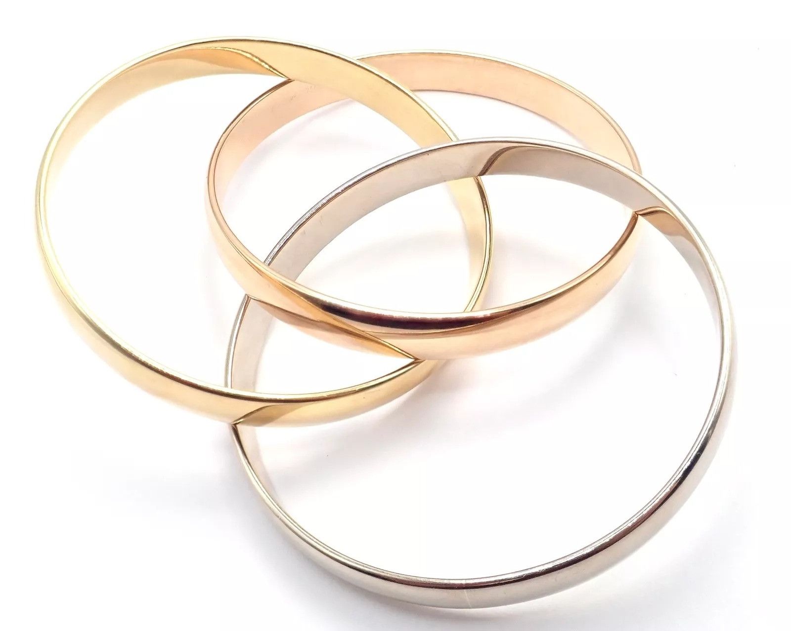 Cartier Cartier 18k 101.5 Grams Rolling Trinity Bangle Bracelet Size ONE SIZE - 9 Thumbnail