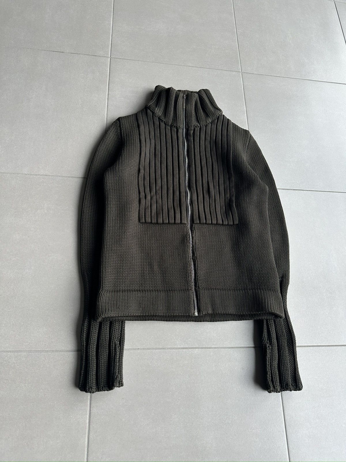 Dior × Hedi Slimane Dior Homme AW02 “Reflexion” panelled divers knit Size US S / EU 44-46 / 1 - 4 Thumbnail
