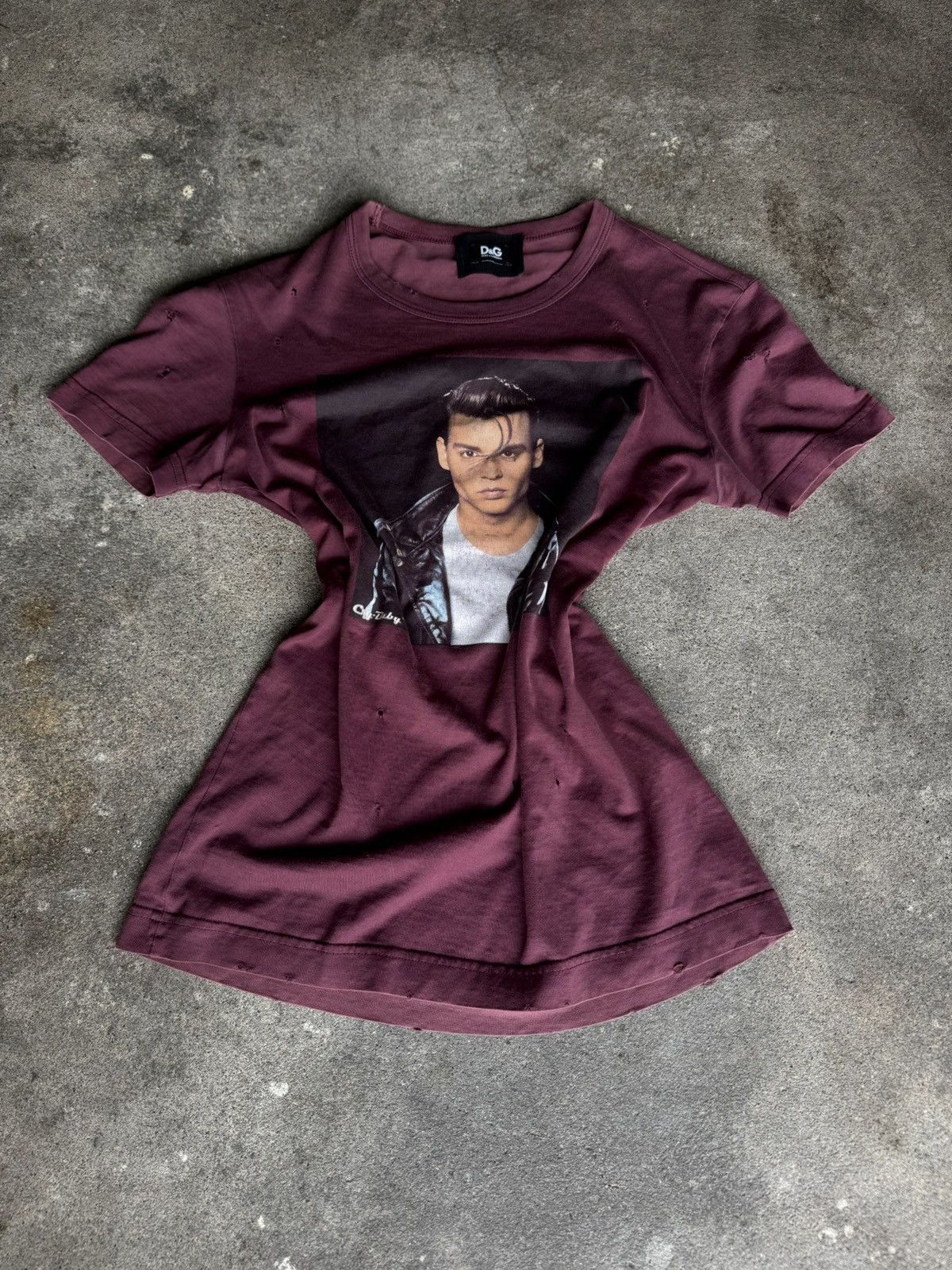 Dolce & Gabbana Dolce & Gabbana Johnny Depp Portrait Shirt – 2000s Distress Size L / US 10 / IT 46 - 1 Thumbnail