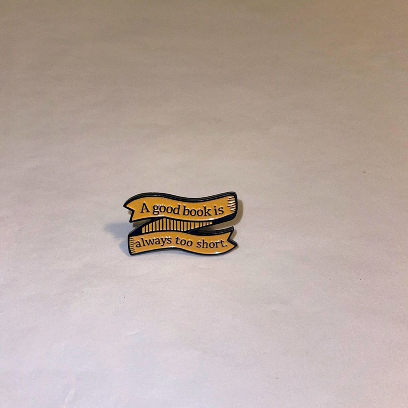 Other A Good Book is Always too Short Pin Brooch Size ONE SIZE - 1 Thumbnail