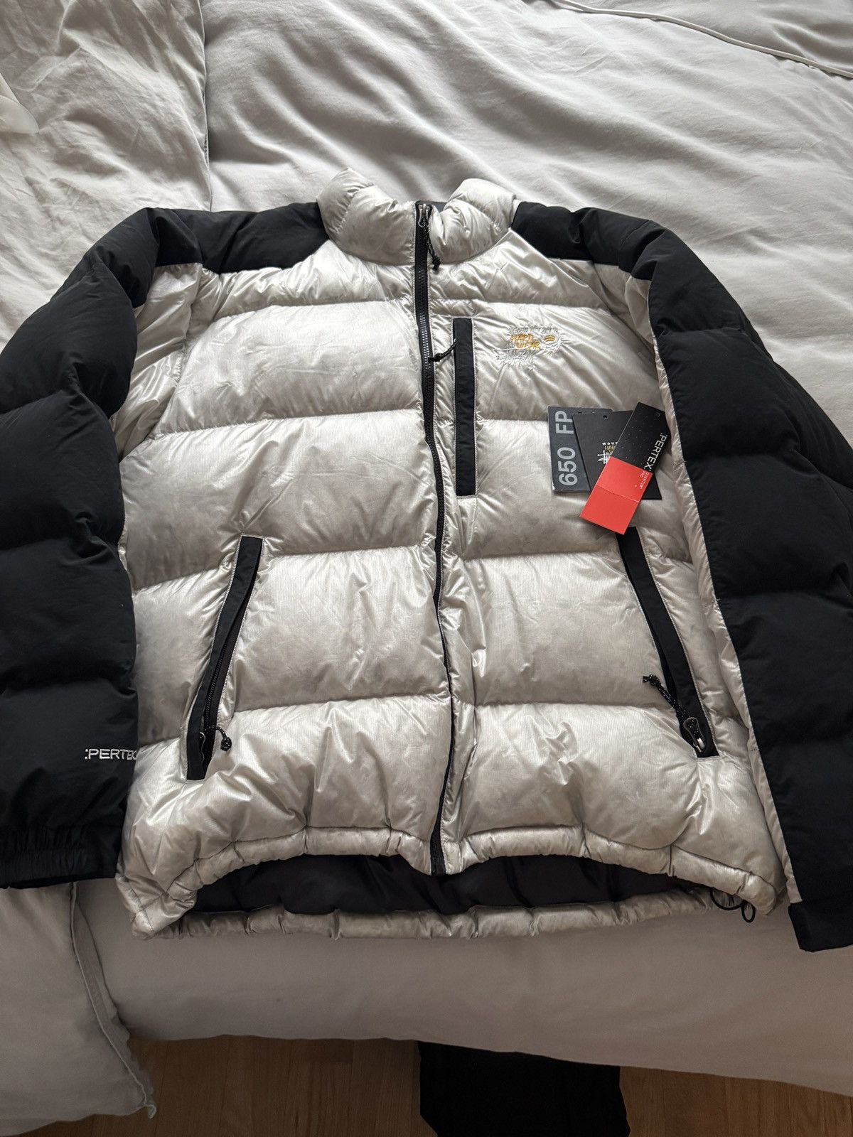 Stussy Mountain Hardwear White Puffer