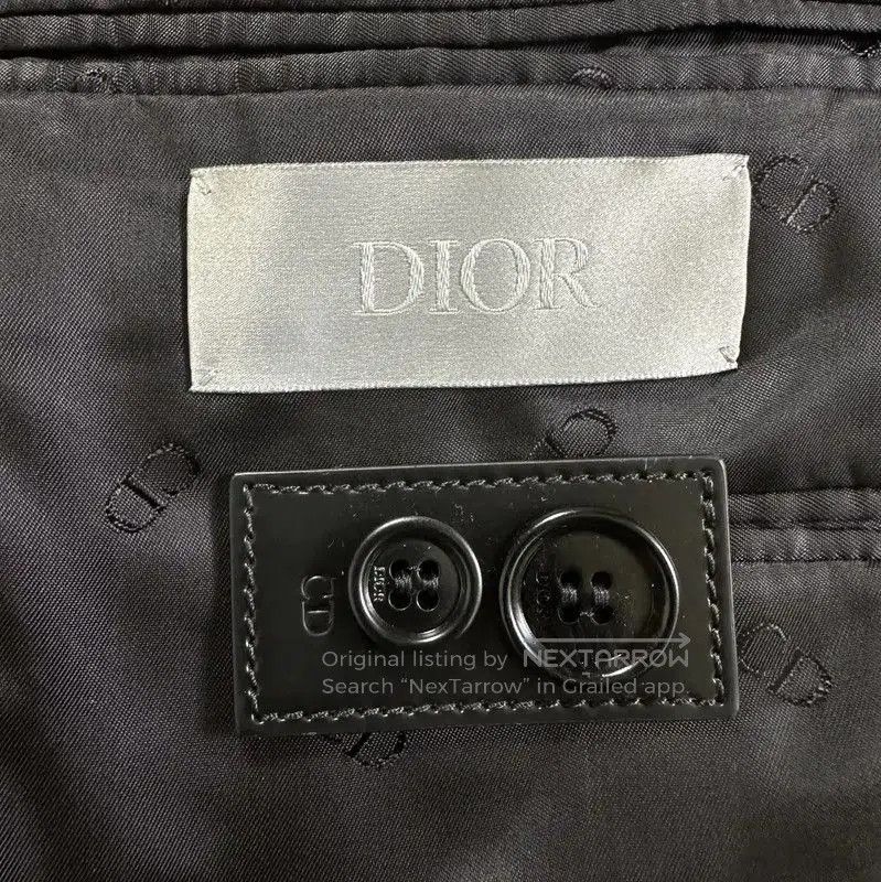 Dior Dior Black Logo Print Long Sleeve Jacket . Size US L / EU 52-54 / 3 - 7 Thumbnail