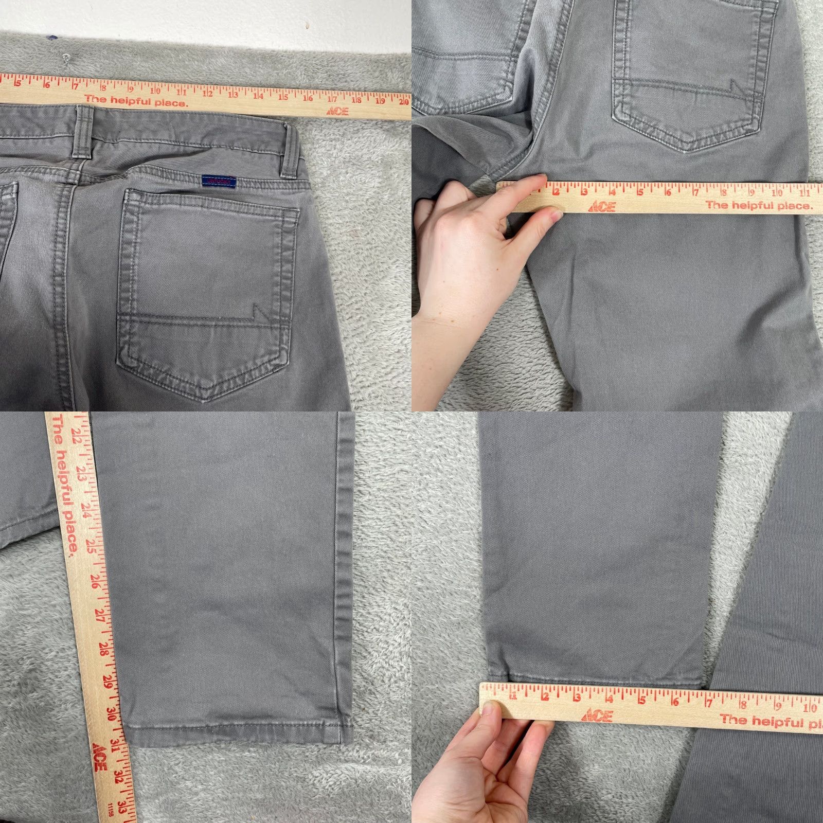 UNTUCKit UNTUCKit Don Santiago Pants Mens 30x31 Gray Straight Fit Chino Stretch Pants Size US 30 / EU 46 - 8 Thumbnail
