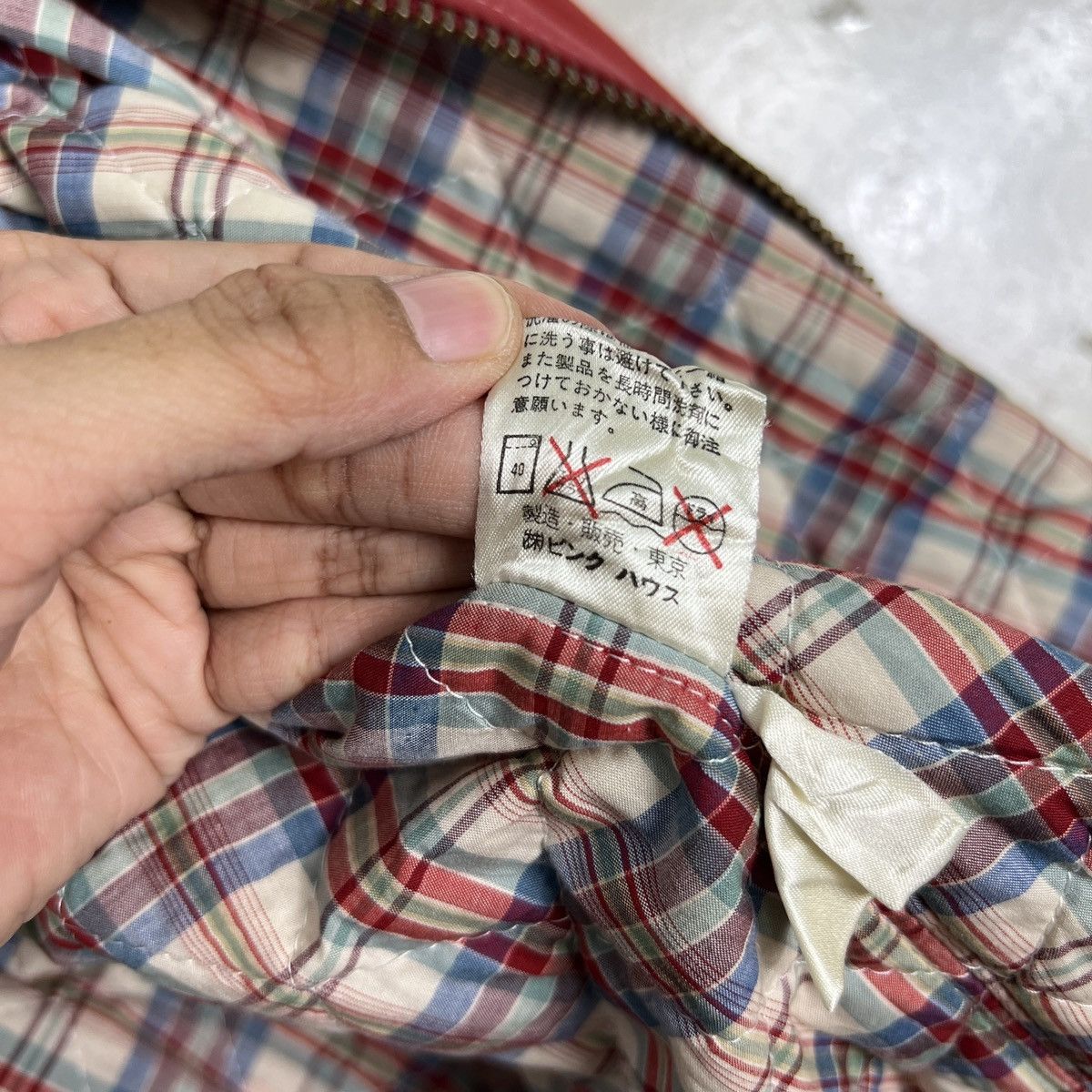 Pink House 🔥 PINK HOUSE CHECK LINING BOMBER JACKET Size US M / EU 48-50 / 2 - 16 Thumbnail