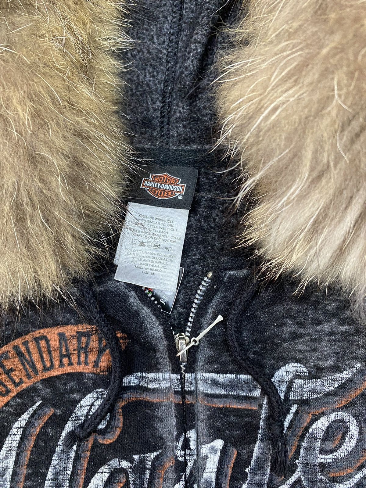 If Six Was Nine × Japanese Brand × Le Grande Bleu (L.G.B.) Faux fur hoodie harley davidson ifsixwasnine style lgb Size US L / EU 52-54 / 3 - 5 Thumbnail