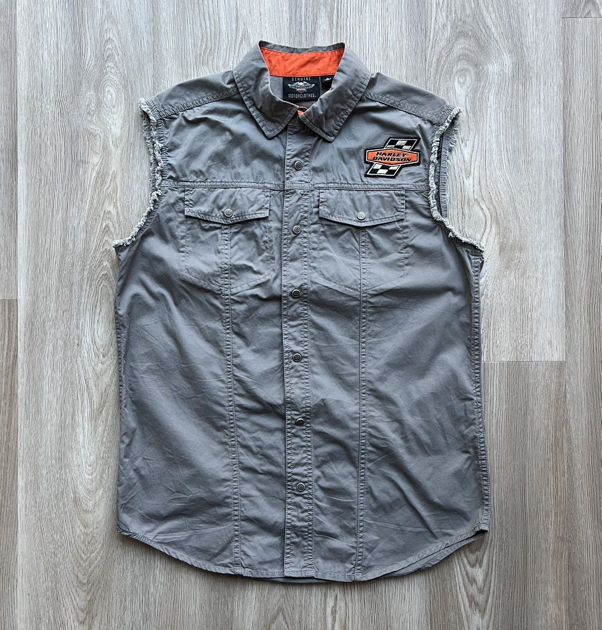 Harley Davidson Harley Davidson Gray Motorcycles Vest Big Logo Size US M / EU 48-50 / 2 - 1 Thumbnail