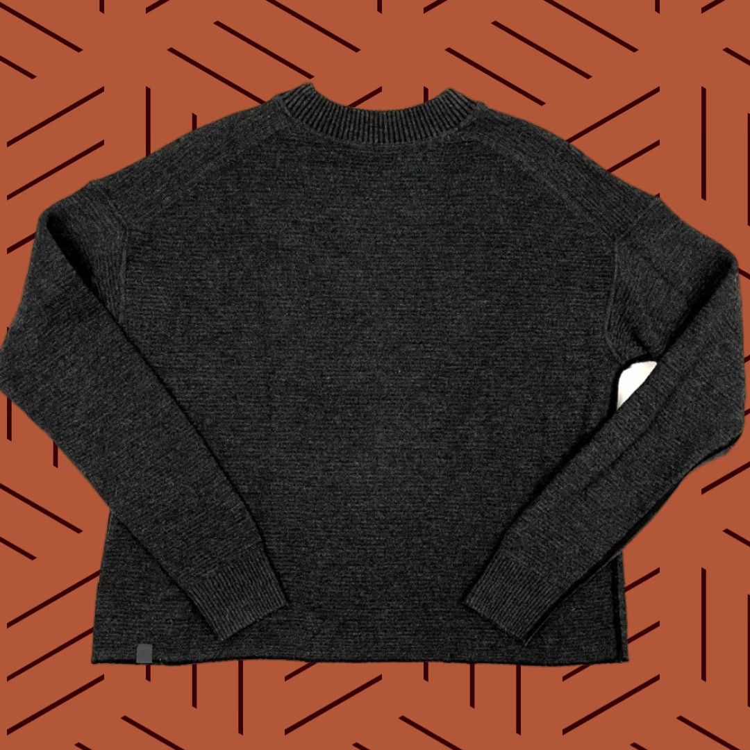 Lululemon Lululemon Sweater Women 10 Charcoal Gray Wool Blend Stretch Crewneck Pullover Casual Workwear Size L / US 10 / IT 46 - 1 Thumbnail