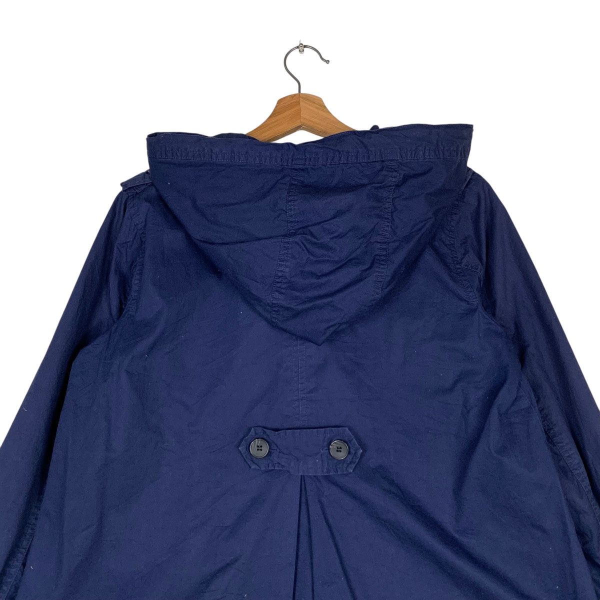 Japanese Brand ANTIQULOTHES Double Breasted Hooded Crop Coat #1324-C60 Size M / US 6-8 / IT 42-44 - 8 Thumbnail