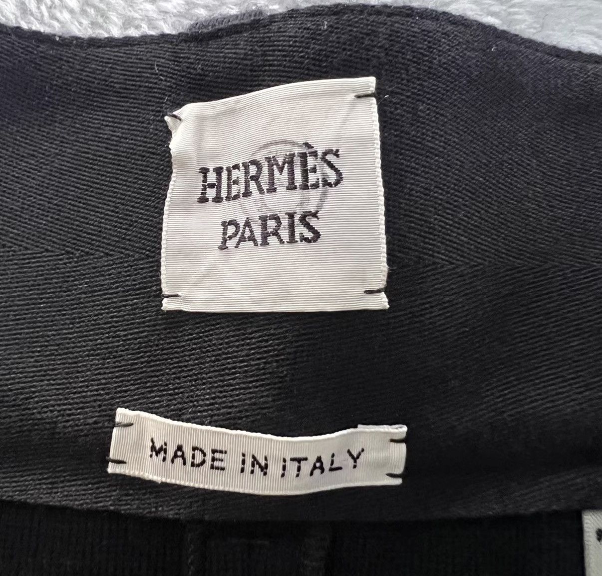 Hermes Hermès Black Wide-leg Pants J41 Size 24" / US 00 / IT 34 - 3 Thumbnail