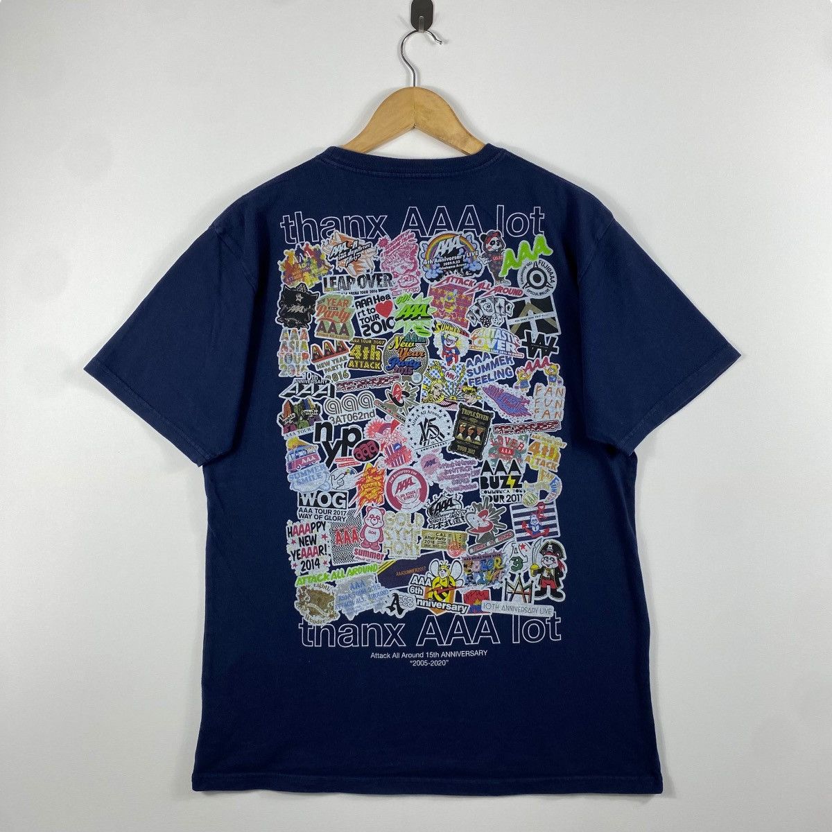 Band Tees ATTACK ALL AROUND 15th Anniversary 2005-2020 Band Tee Shirt Size US XL / EU 56 / 4 - 5 Thumbnail