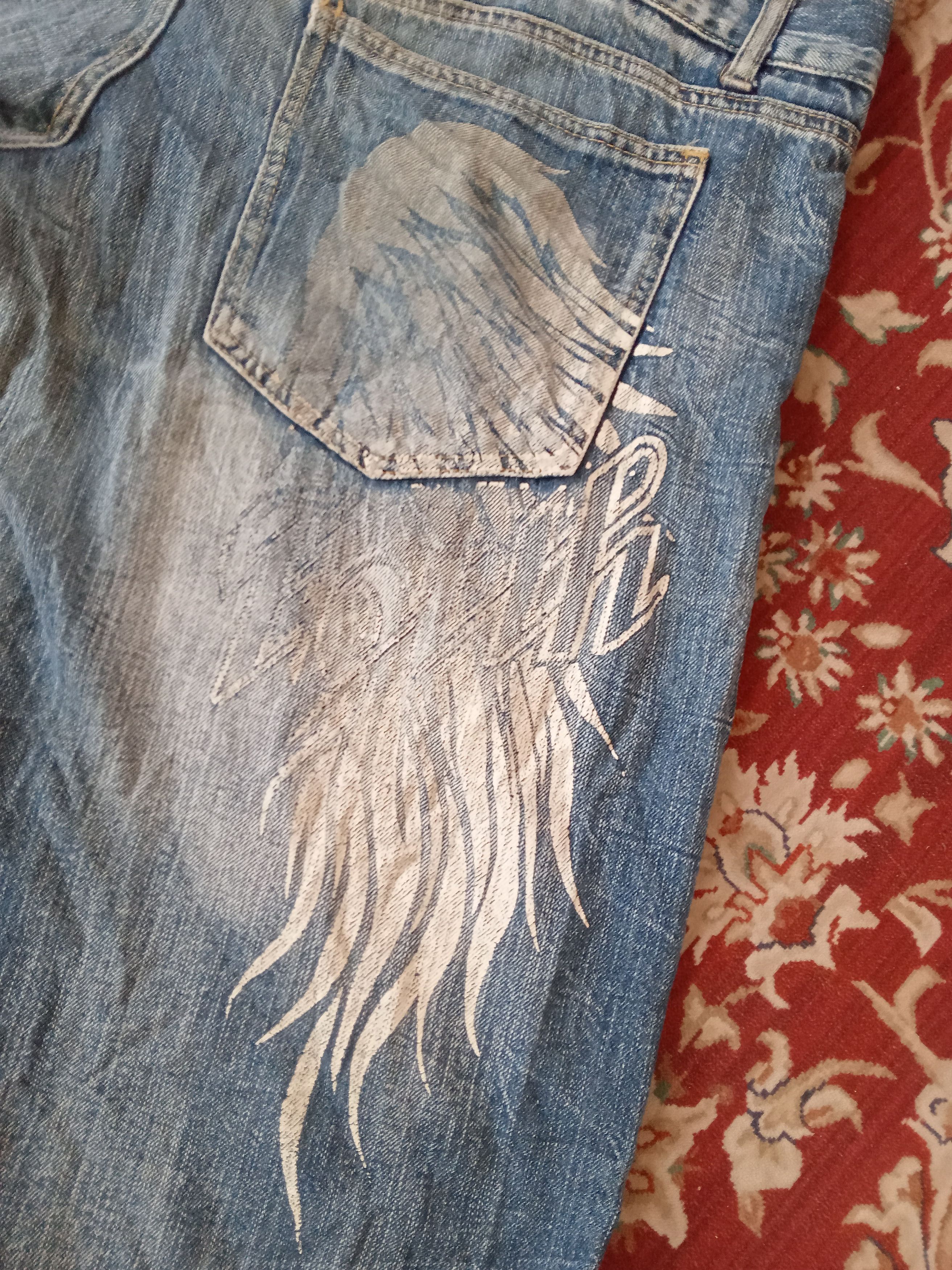 Japanese Brand Back & Forth Distressed Double Waist Jeans Size US 39 - 6 Thumbnail