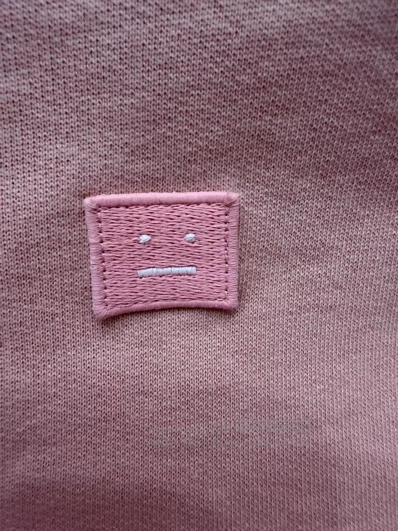 Acne Studios Acne Studios Pink Smiley Hoodie Size S / US 4 / IT 40 - 2 Thumbnail