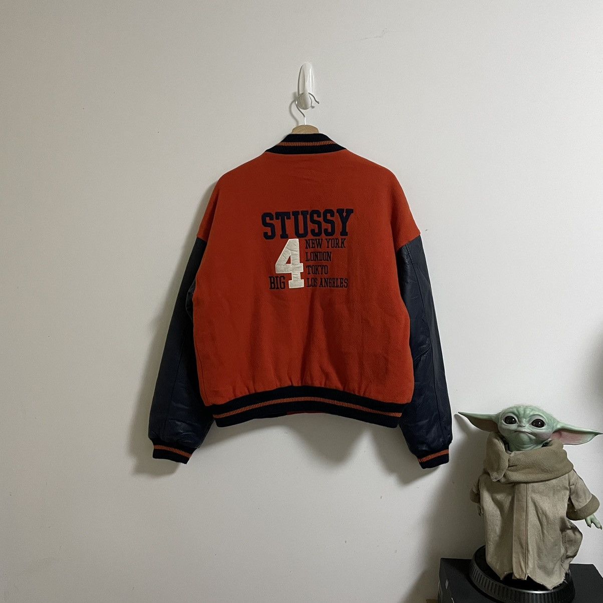 Stussy stussy big4 varsity jacket Size US L / EU 52-54 / 3 - 2 Thumbnail