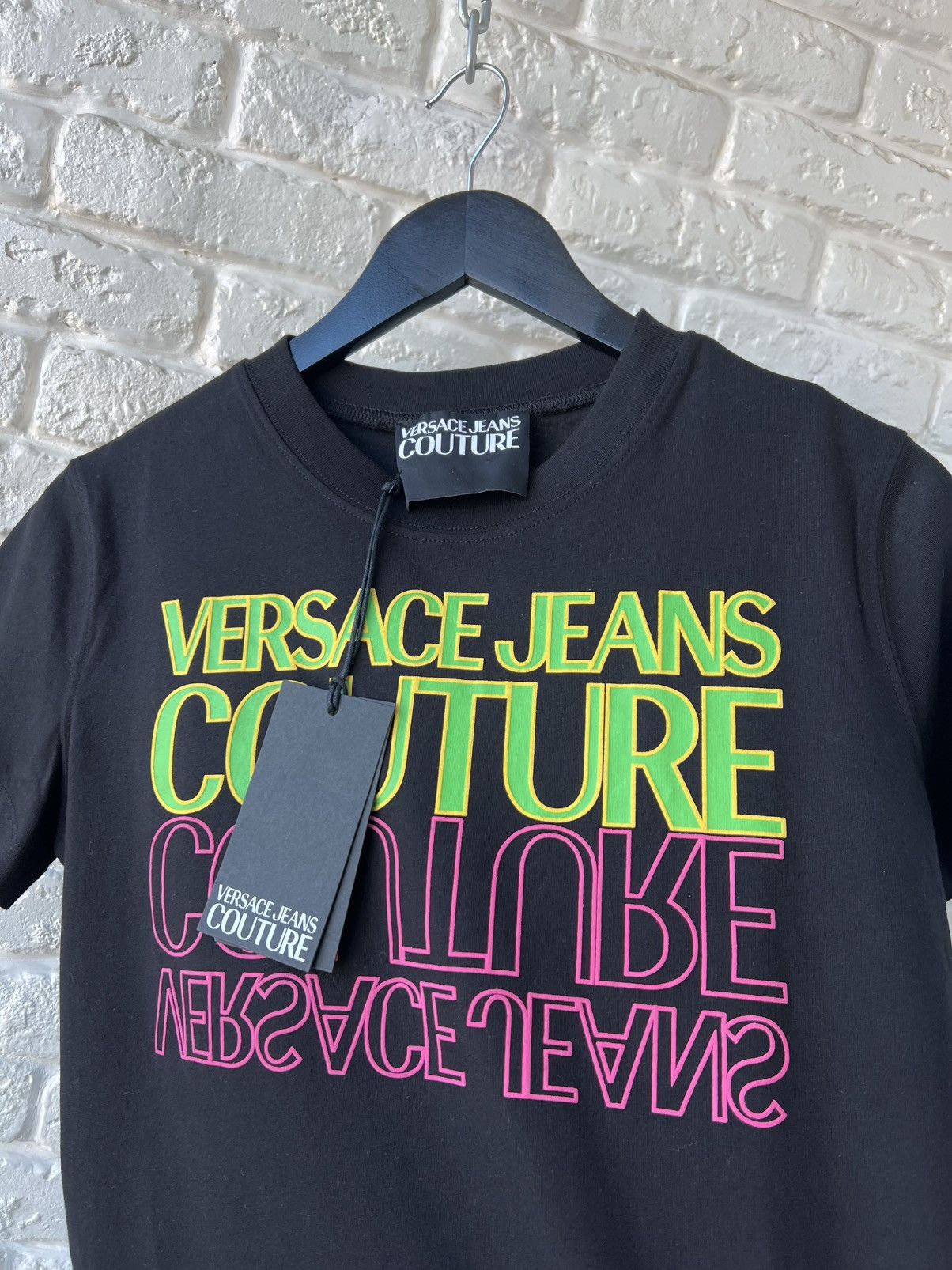 Versace Jeans Couture Versace Big Logo T-Shirt Tee Size M / US 6-8 / IT 42-44 - 3 Thumbnail
